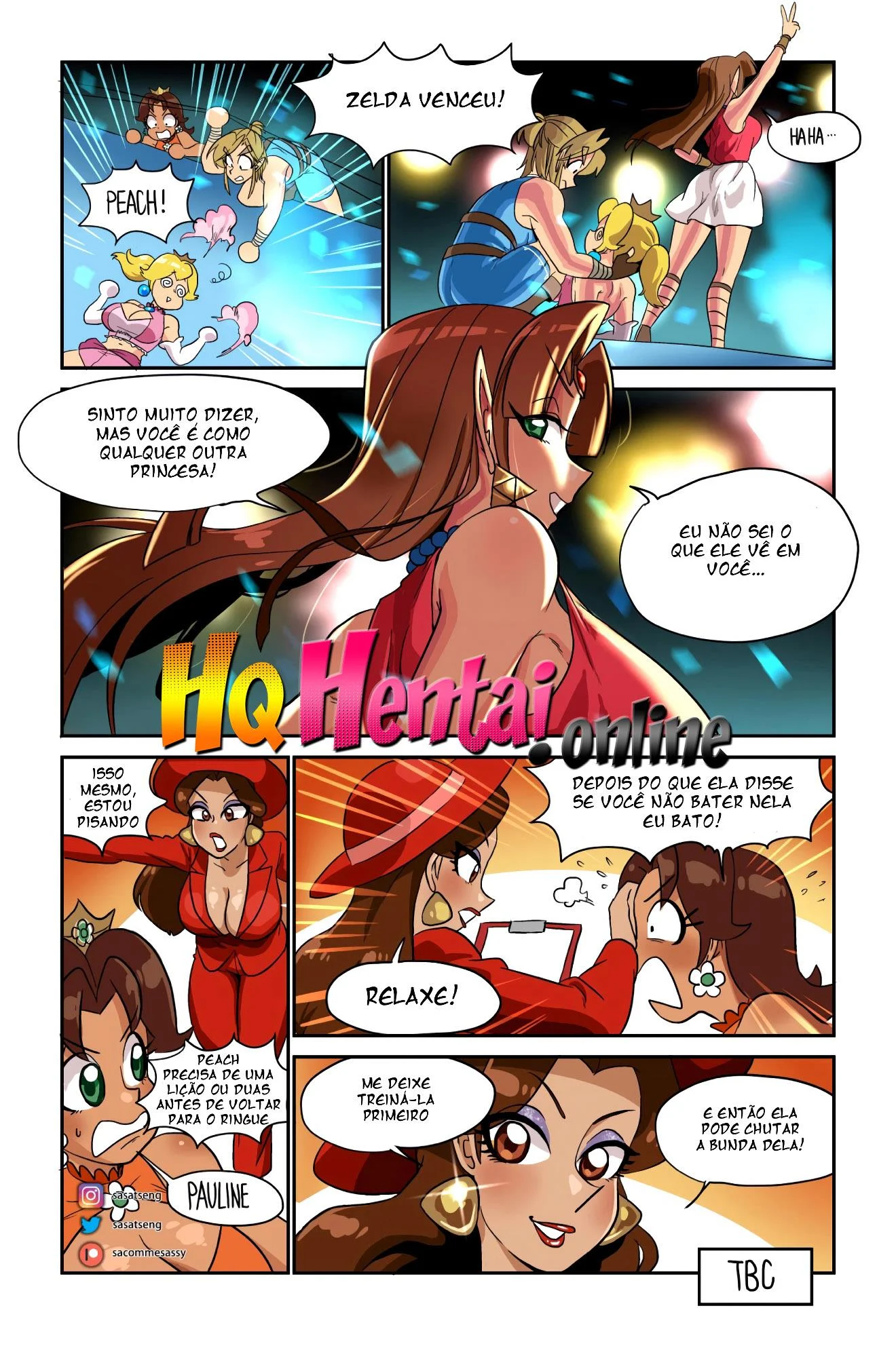 A princesa lutadora – Princesa Peach Hentai – HQ em Português