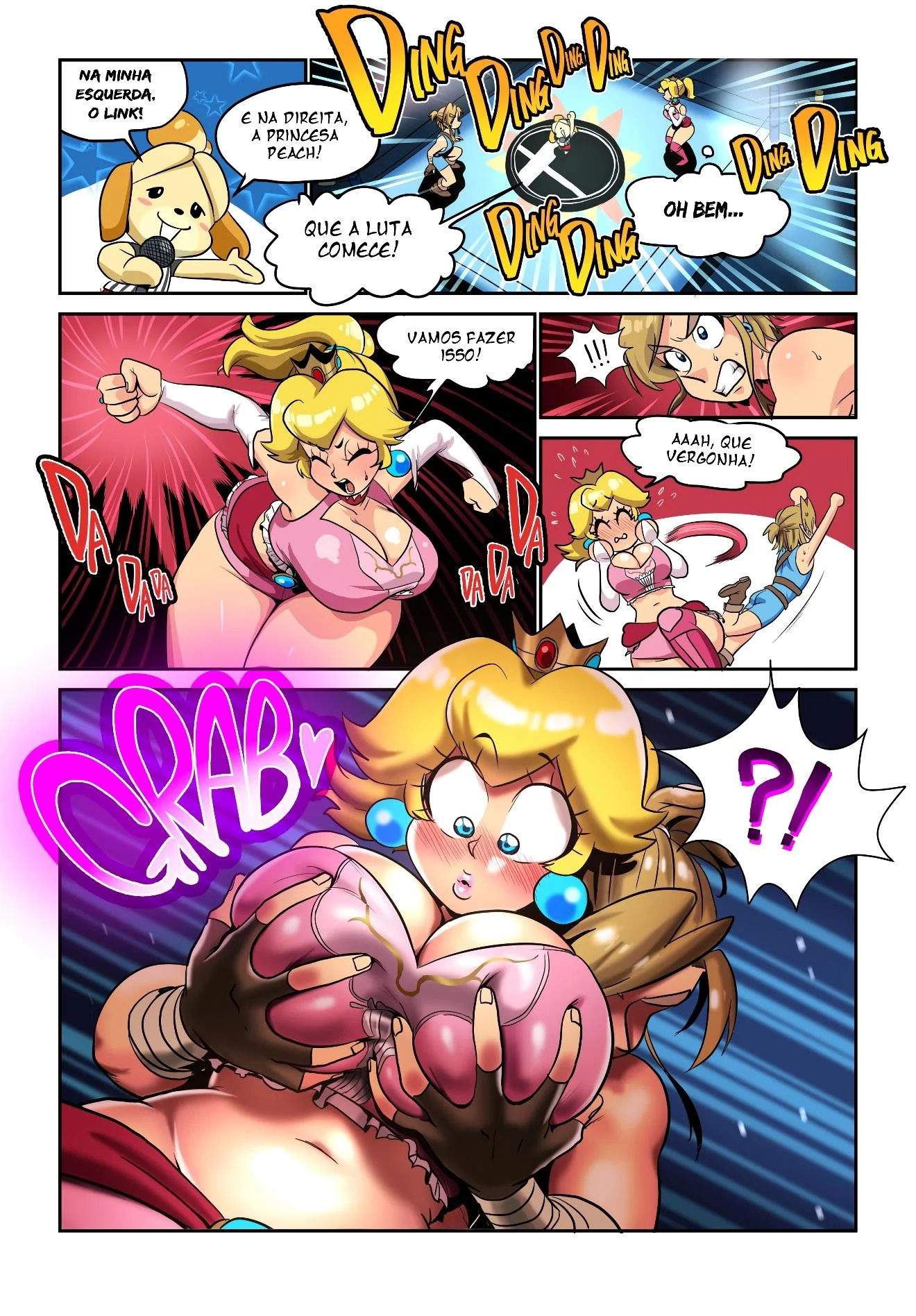 A princesa lutadora – Princesa Peach Hentai – HQ em Português