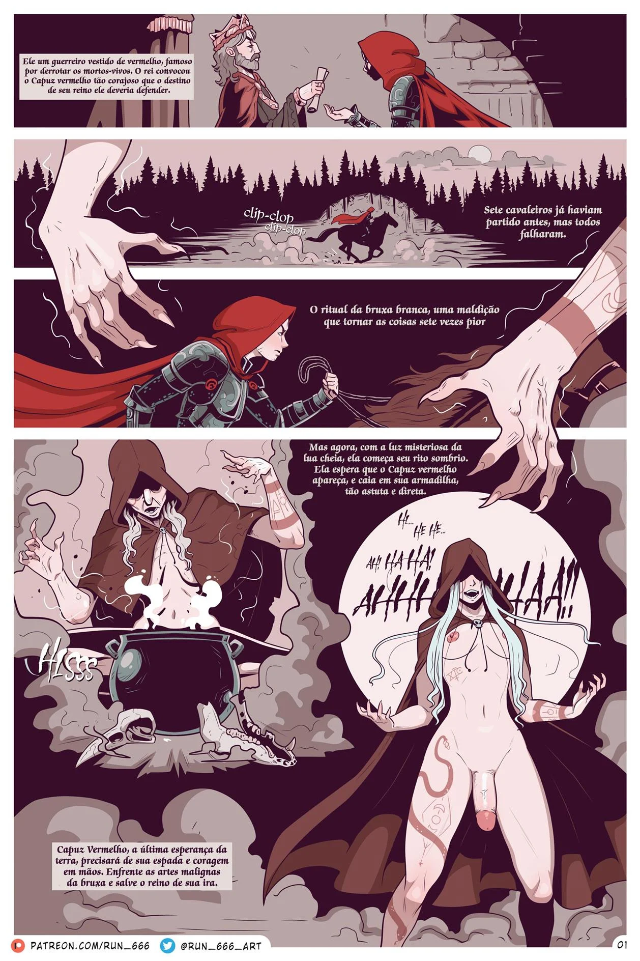 A Queda do Capuz Vermelho – Anal – HQ em Português