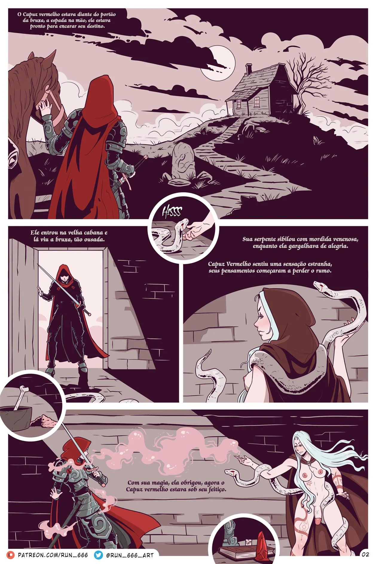 A Queda do Capuz Vermelho – Anal – HQ em Português