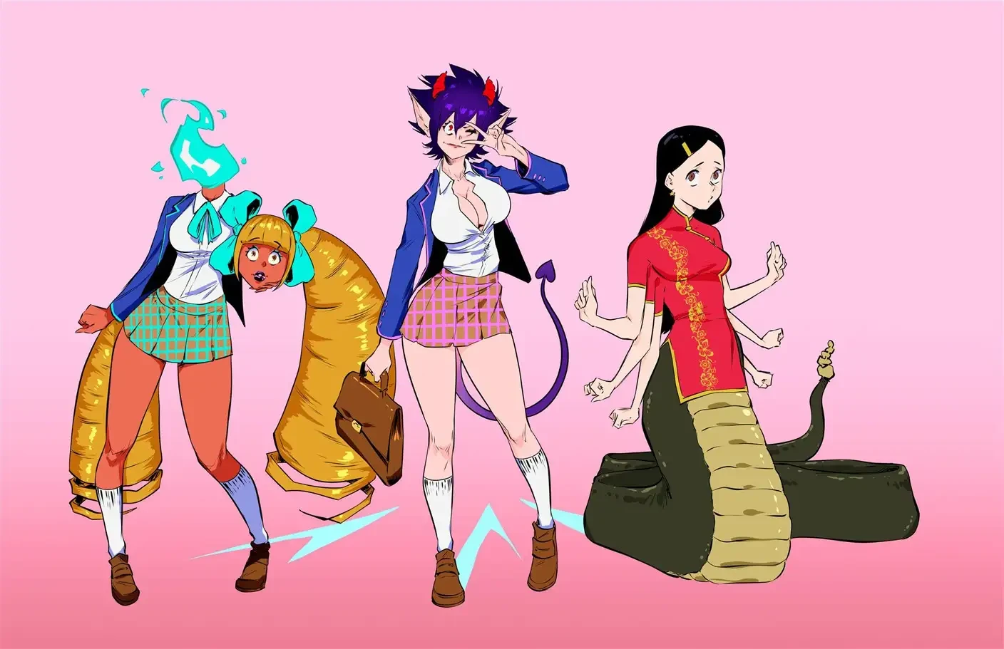 Academia das Garotas Monstro 6 – Peitões – Desenho Erótico