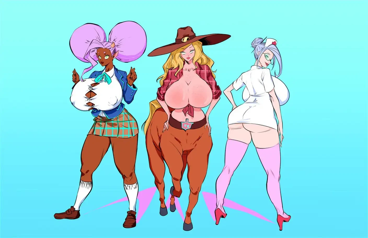 Academia das Garotas Monstro 6 – Peitões – Desenho Erótico