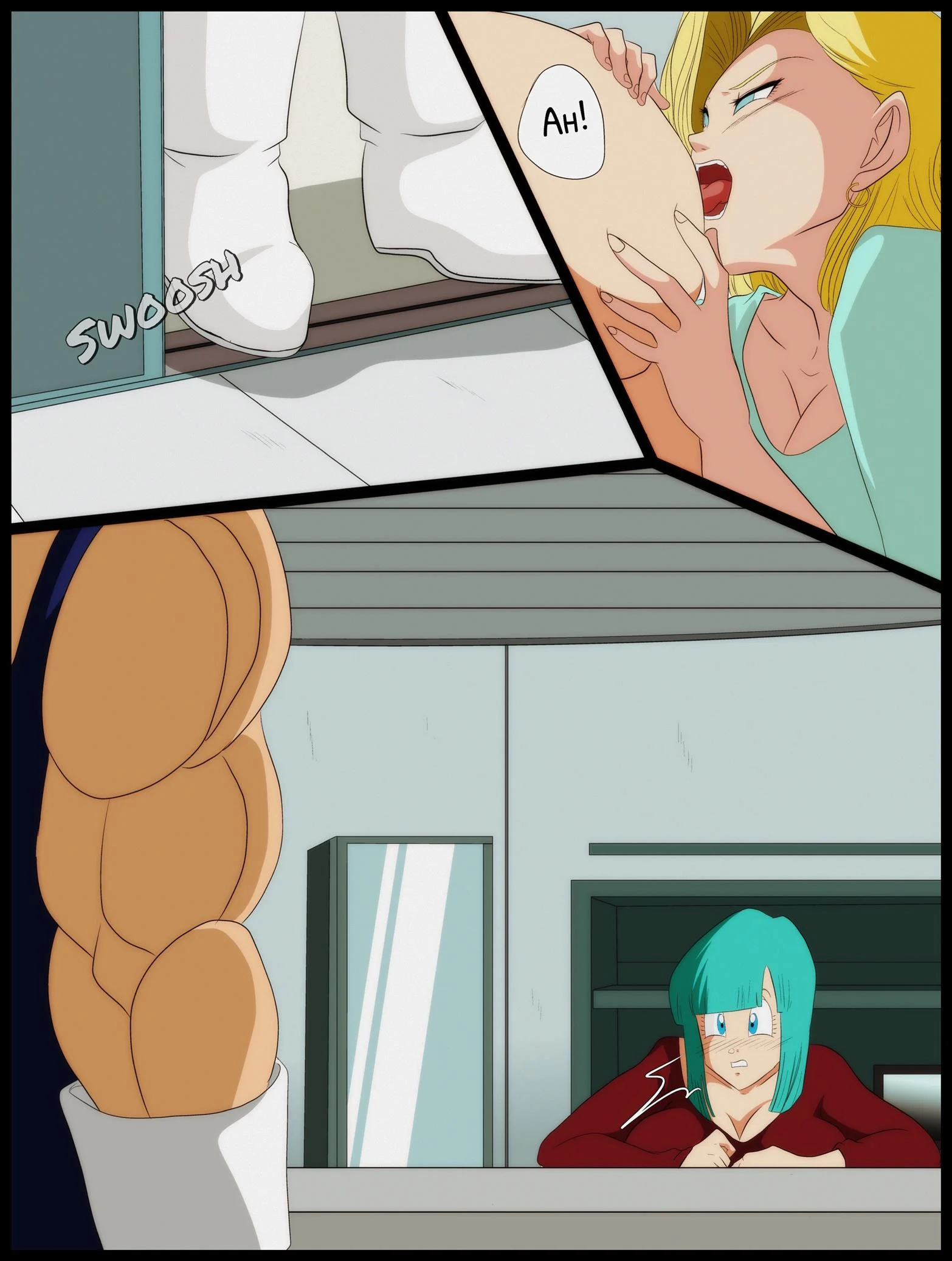 Andróide 18 x Bulma – Femdom – Completo