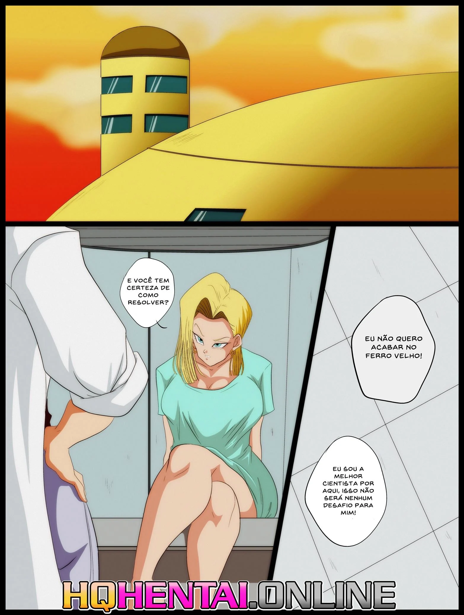 Andróide 18 x Bulma – Femdom – Completo