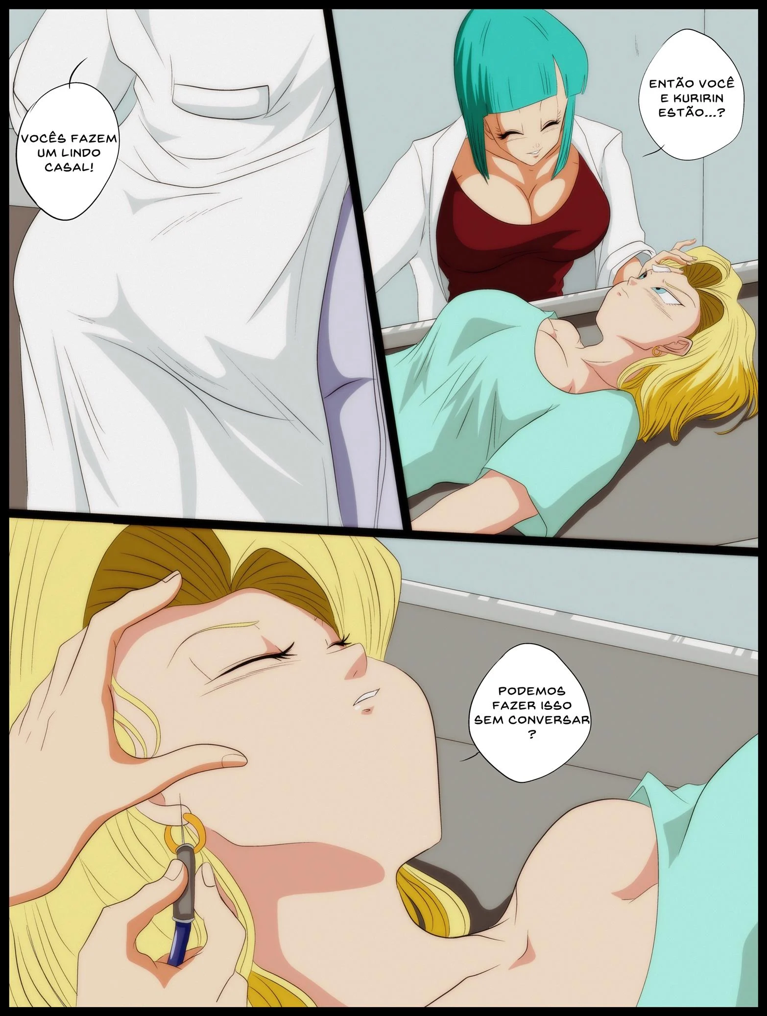 Andróide 18 x Bulma – Femdom – Completo