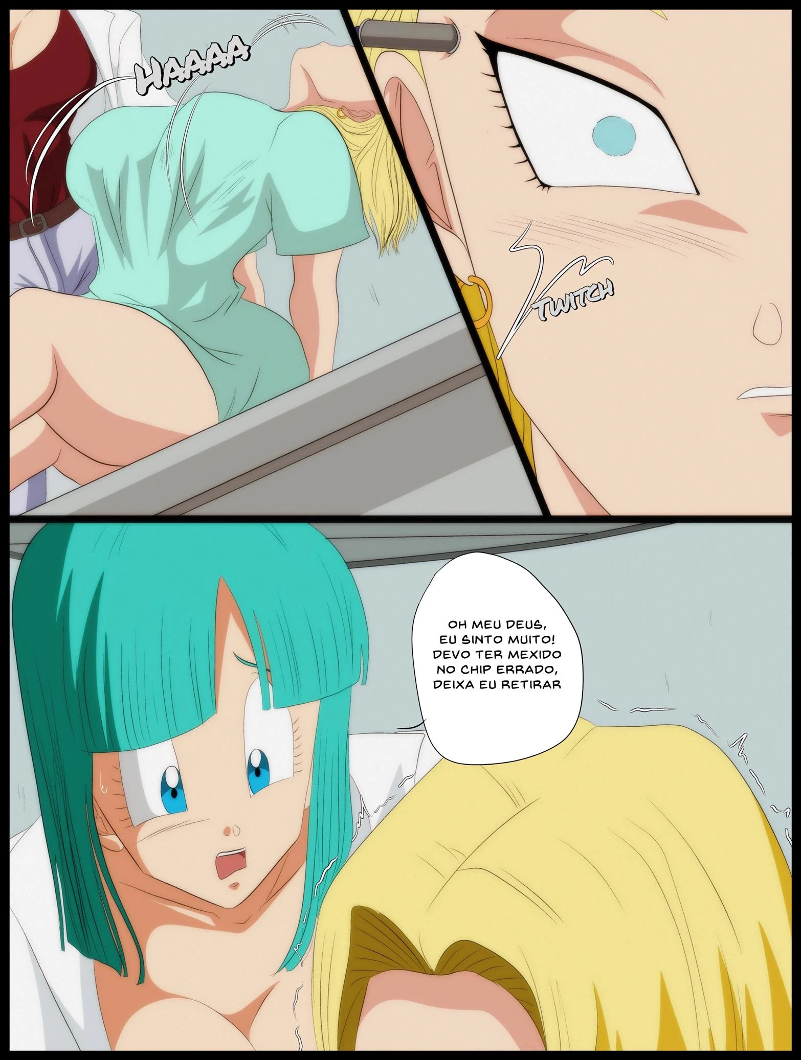 Andróide 18 x Bulma – Femdom – Completo