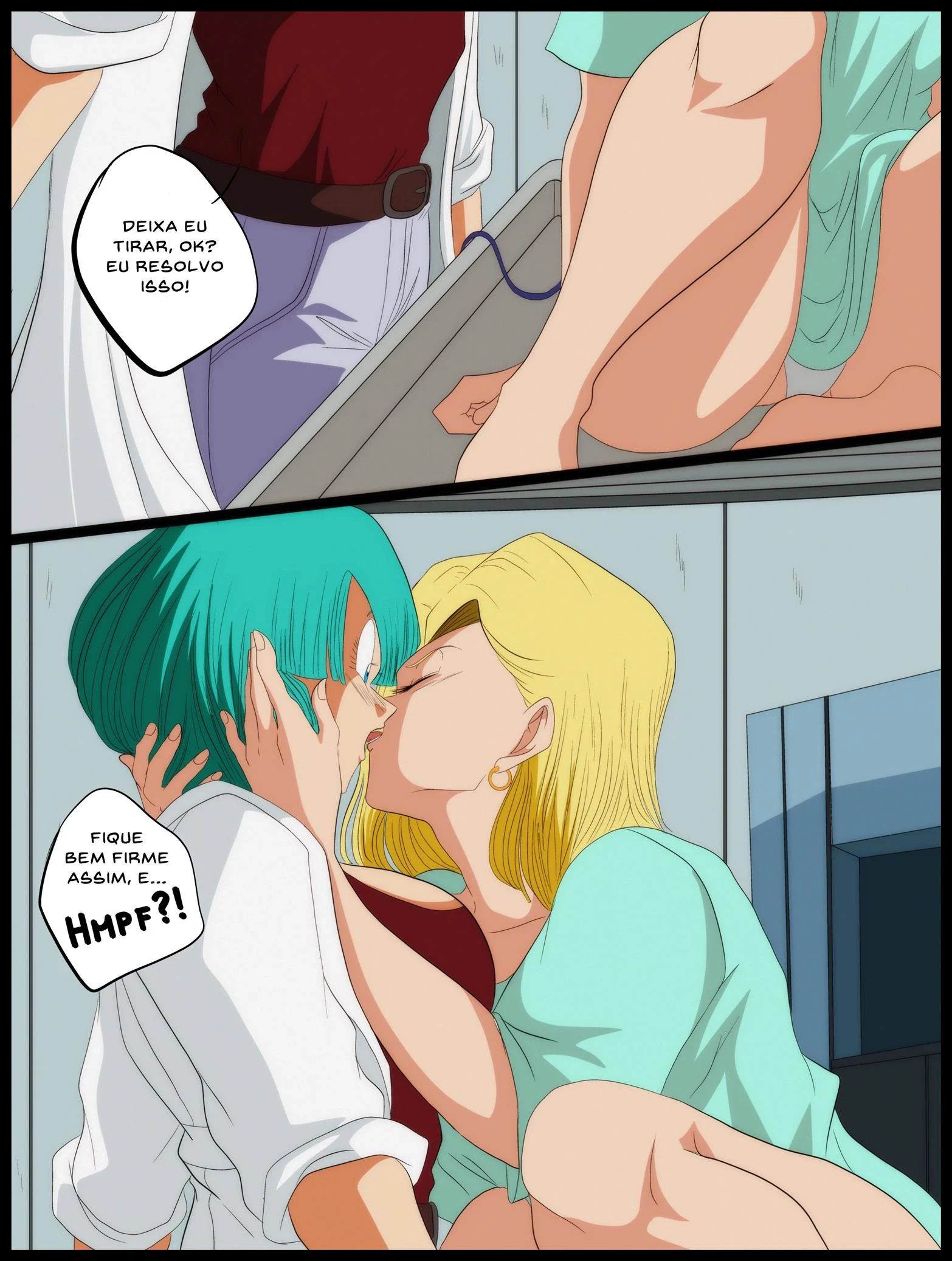 Andróide 18 x Bulma – Femdom – Completo