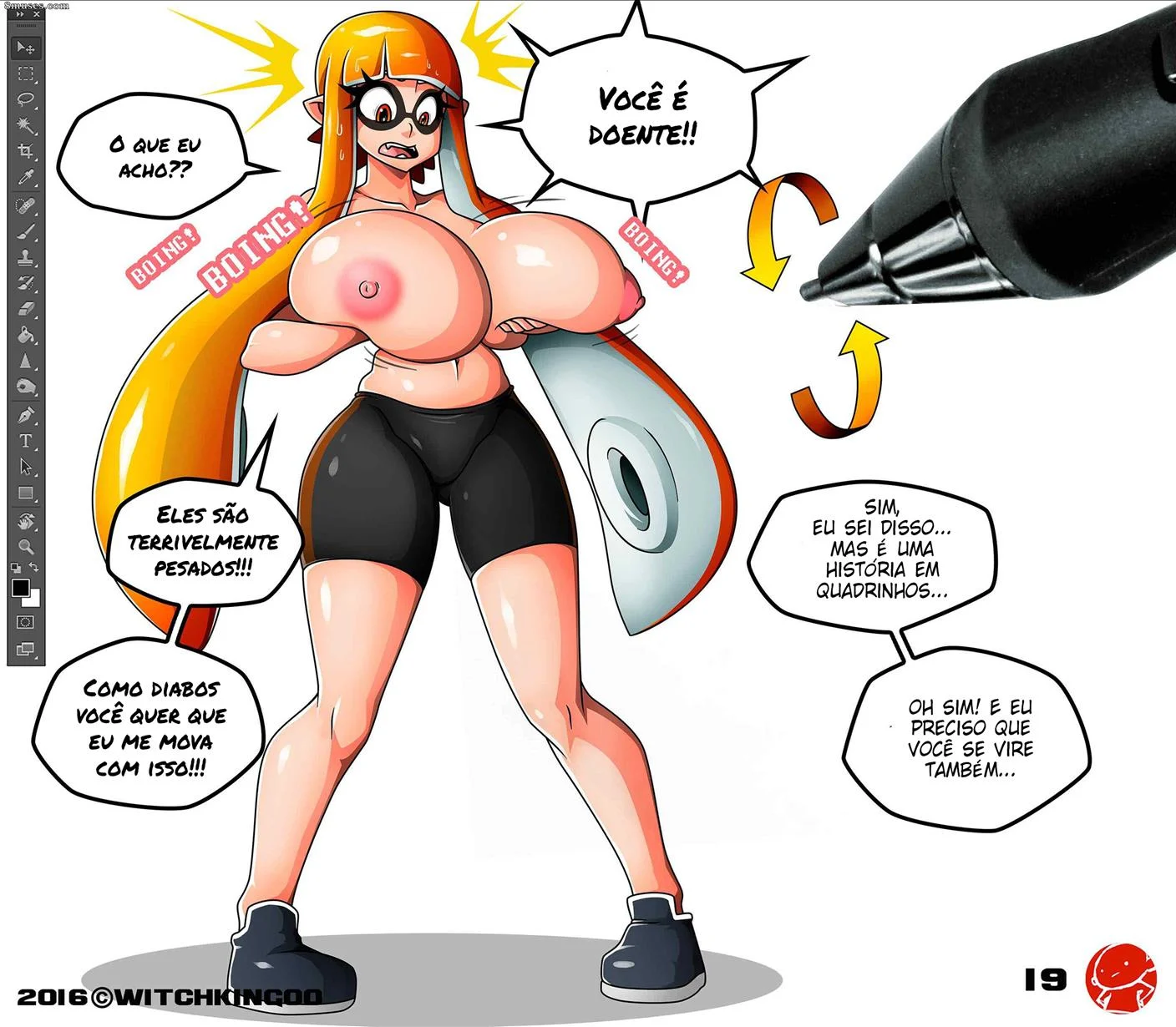 Aquilo não era tinta – Cartoon – Quadrinho Completo