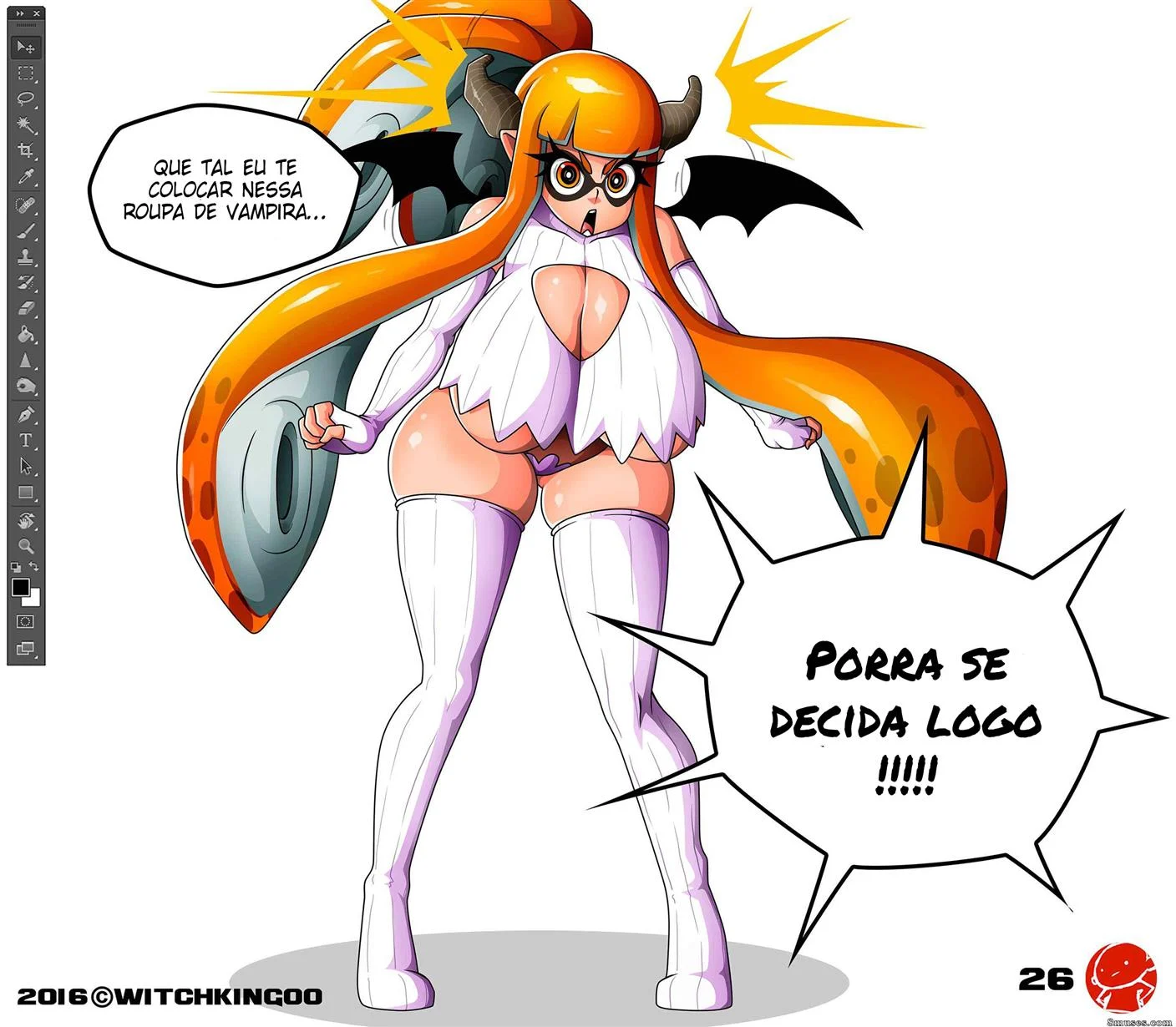 Aquilo não era tinta – Cartoon – Quadrinho Completo