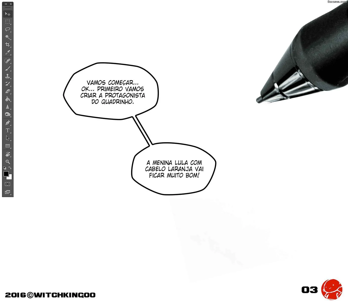 Aquilo não era tinta – Cartoon – Quadrinho Completo