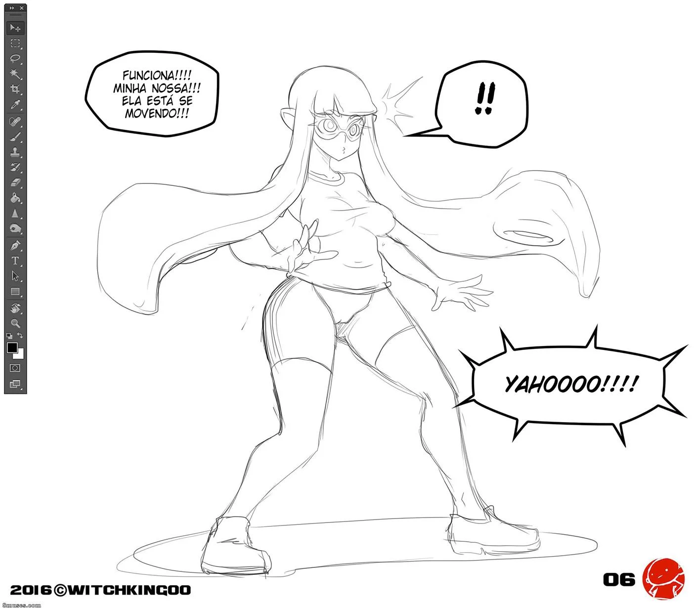 Aquilo não era tinta – Cartoon – Quadrinho Completo