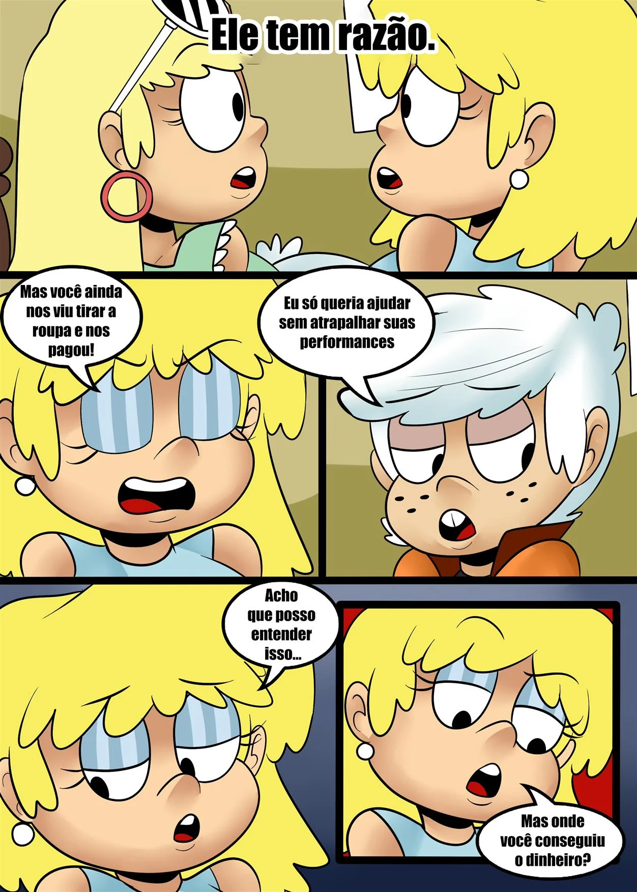 As Irmãs Loud no Clube de Strip – HQ Pornô – Sem Censura