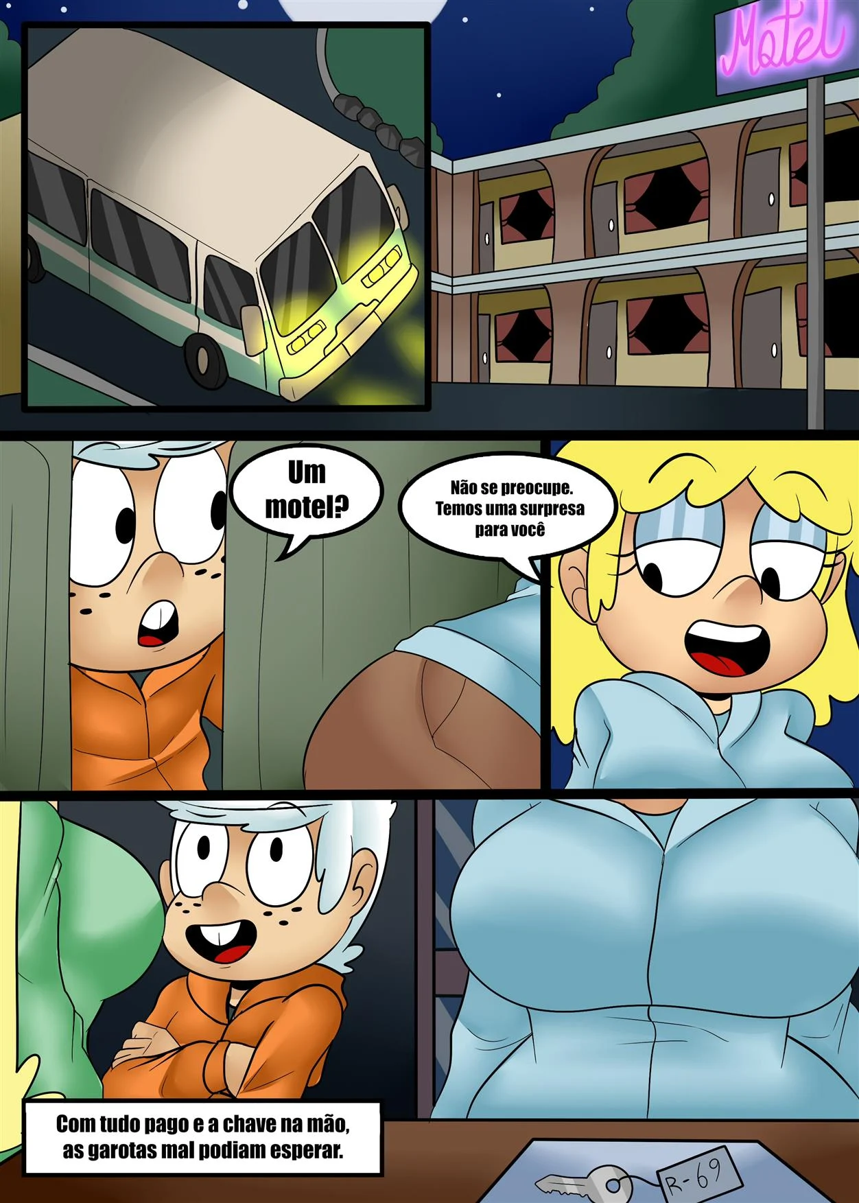 As Irmãs Loud no Clube de Strip – HQ Pornô – Sem Censura