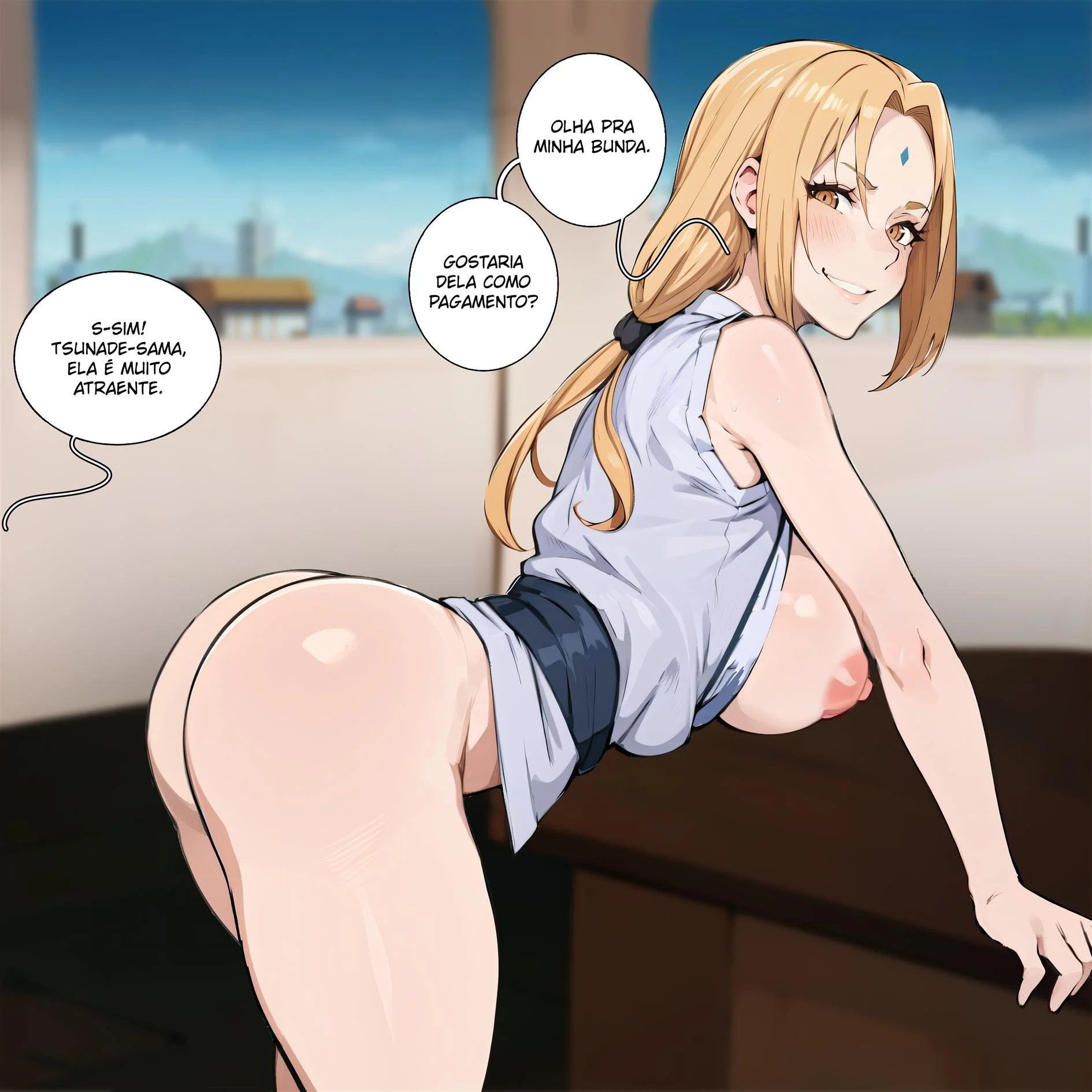 As Kunoichis Vadias – Sexo Grupal – Desenho Erótico