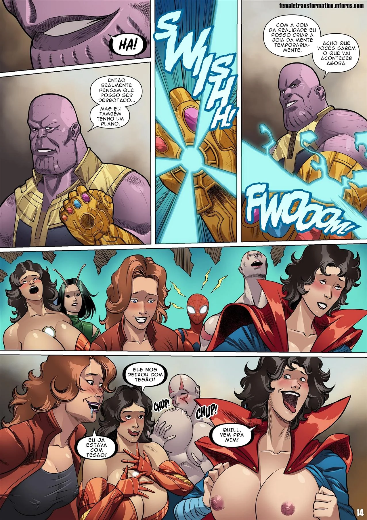 As vingadoras vadias – Yuri – Desenho de Sexo