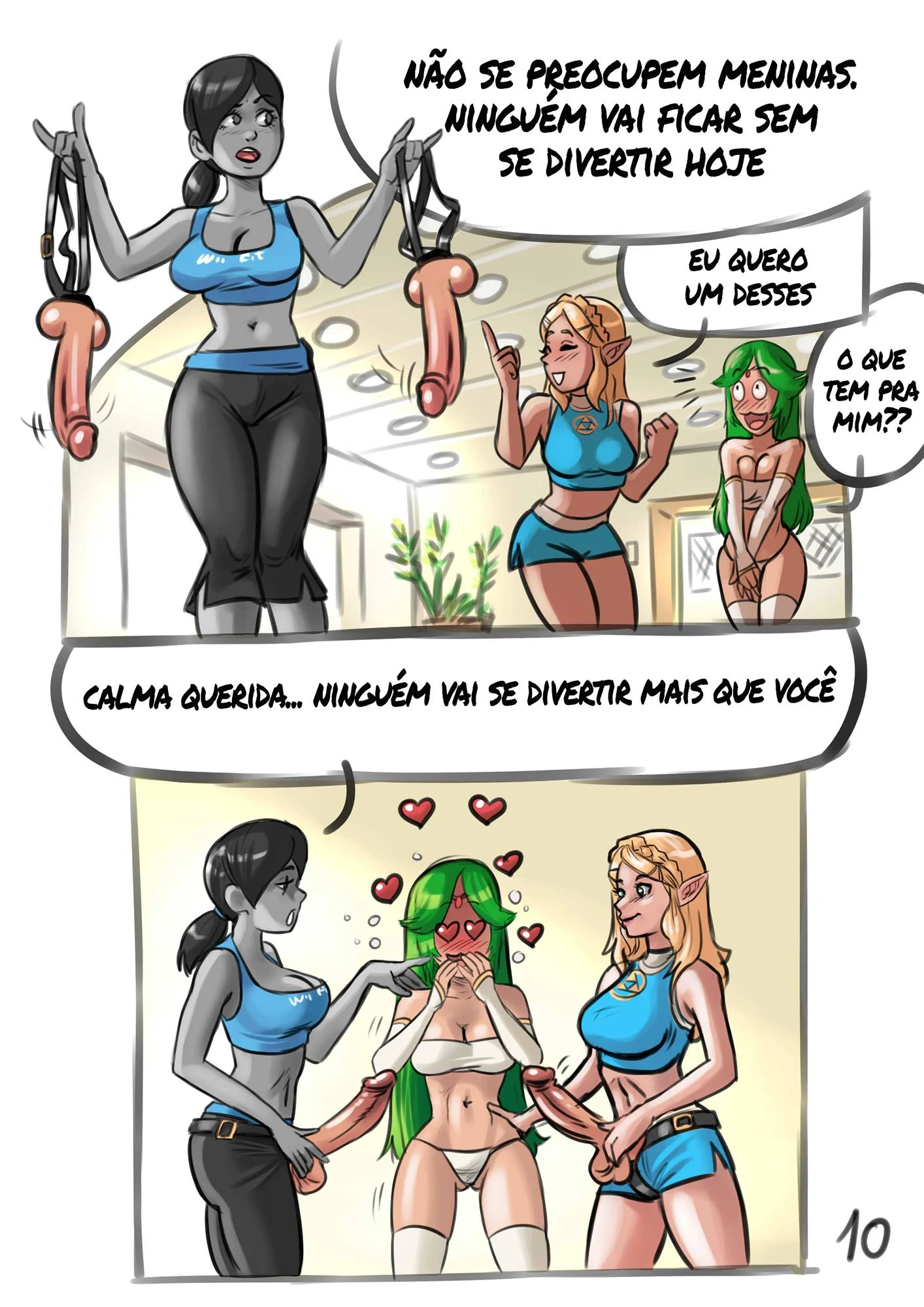 Aula de ginástica pervertida – The Legend of Zelda Hentai – Sem Censura