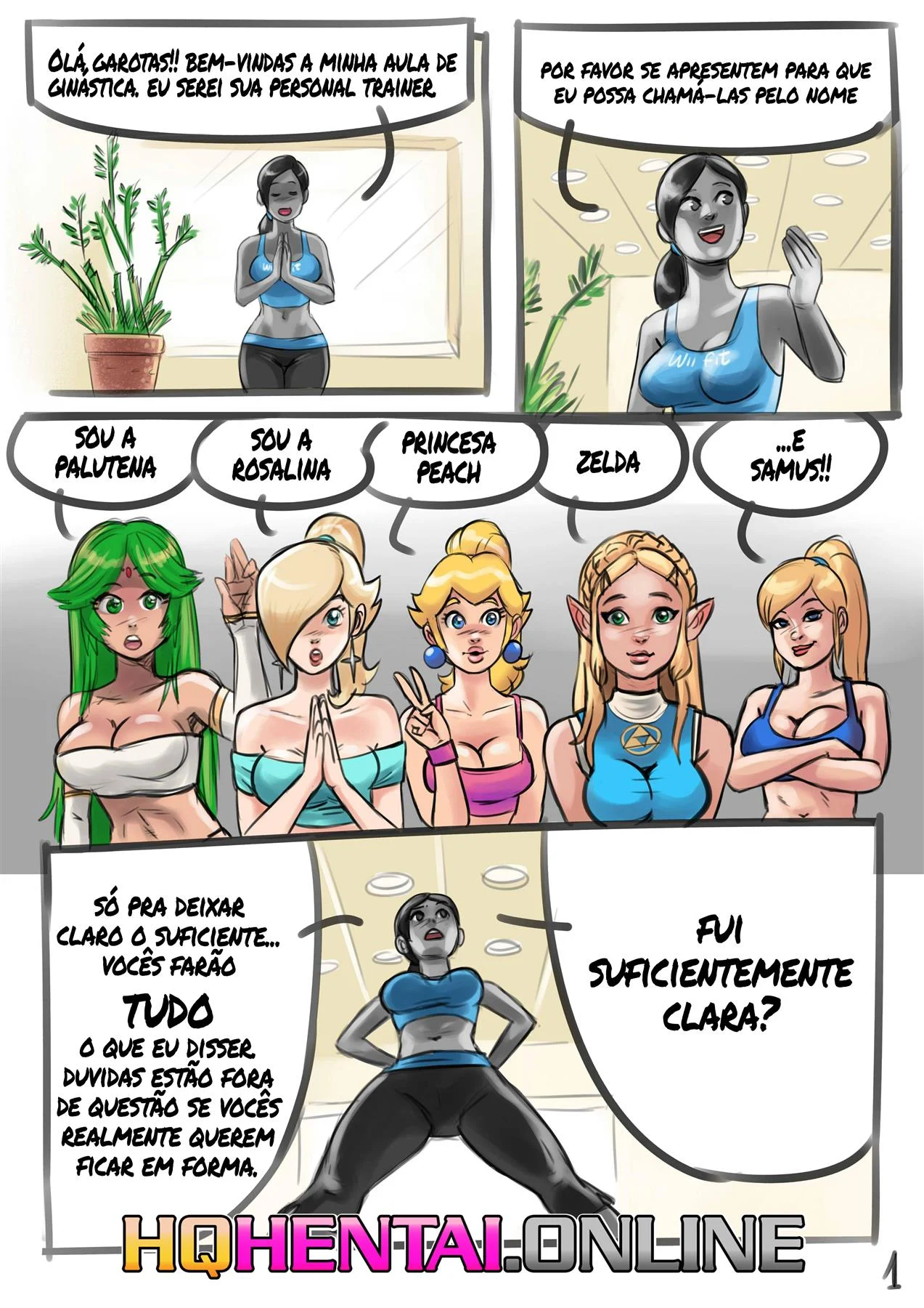 Aula de ginástica pervertida – The Legend of Zelda Hentai – Sem Censura