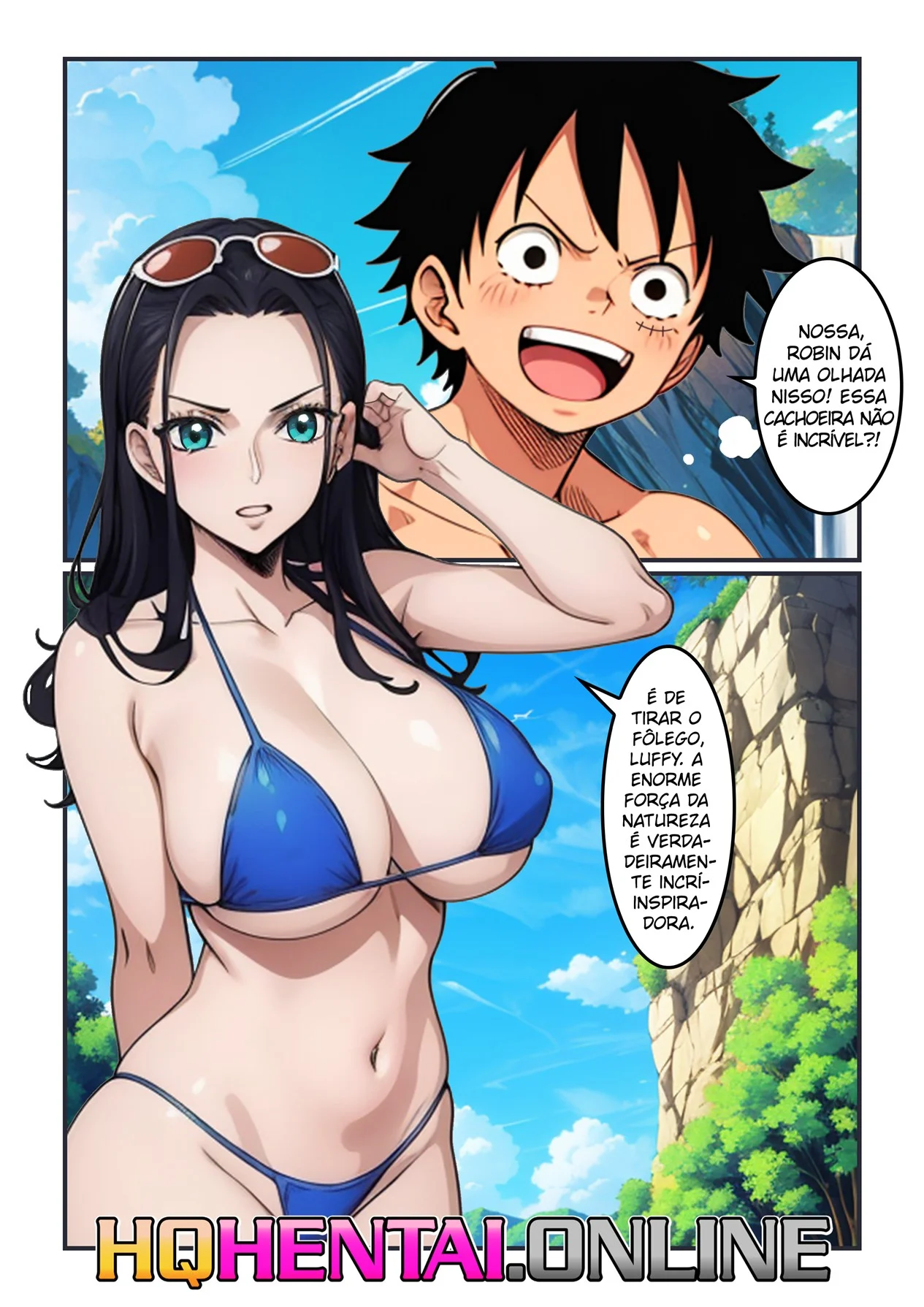 Aventura com Robin na Cachoeira – Peitões – Desenho de Sexo Aventura com Robin na Cachoeira – Peitões – Desenho de Sexo