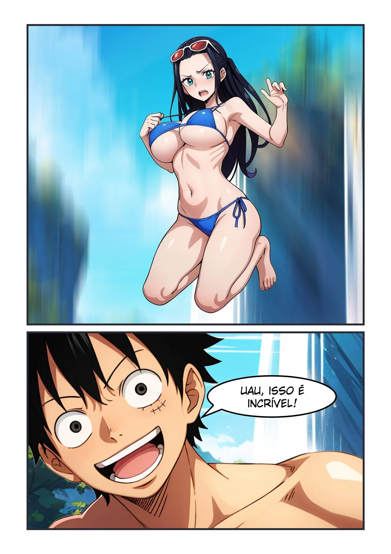 Aventura com Robin na Cachoeira – Peitões – Desenho de Sexo Aventura com Robin na Cachoeira – Peitões – Desenho de Sexo