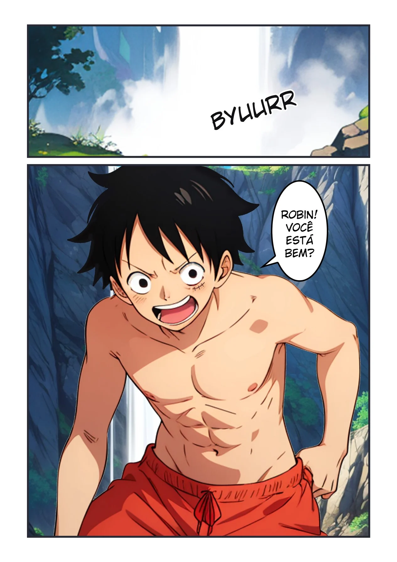 Aventura com Robin na Cachoeira – Peitões – Desenho de Sexo Aventura com Robin na Cachoeira – Peitões – Desenho de Sexo