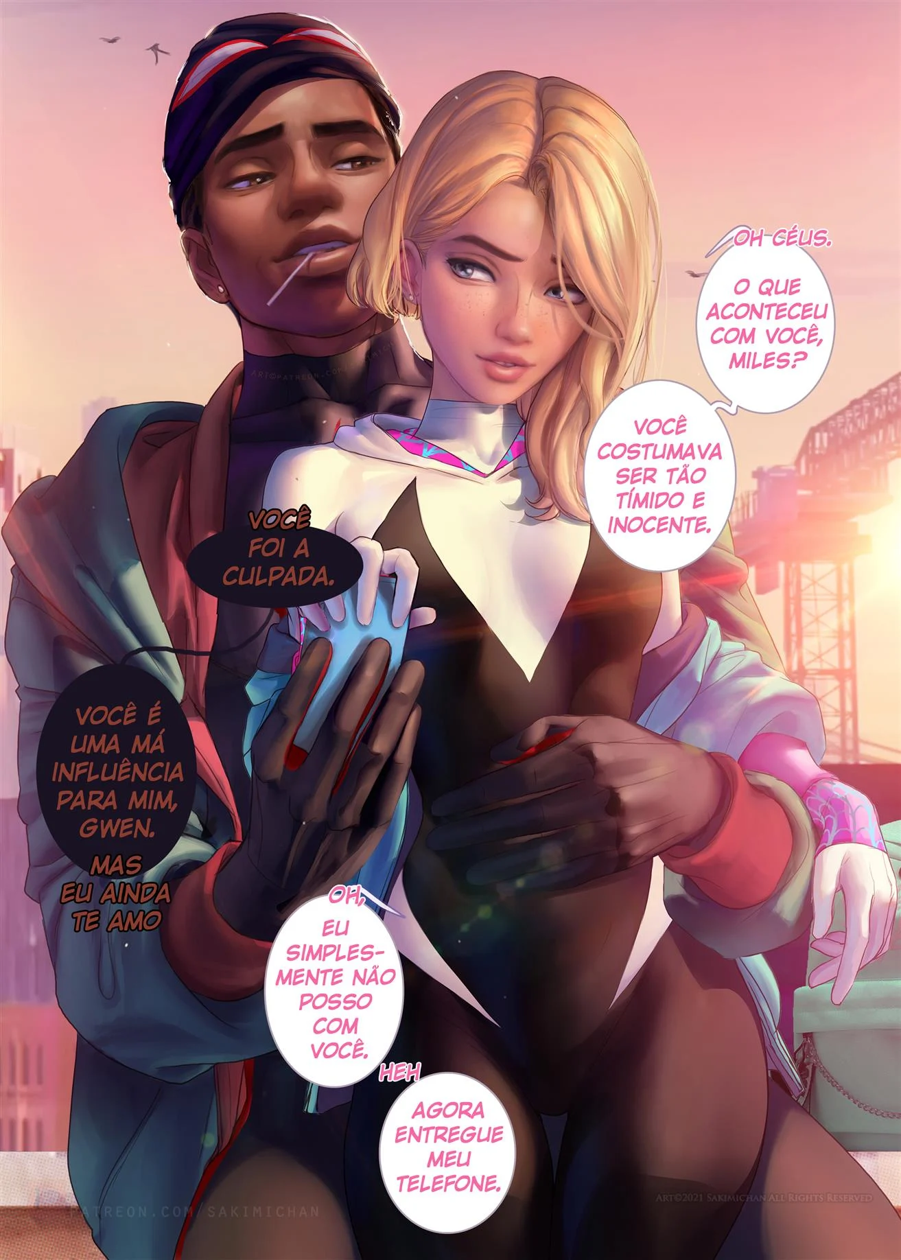 Aventuras Pervertidas do Casal Aranha – Gwen Stacy – HQ em Português