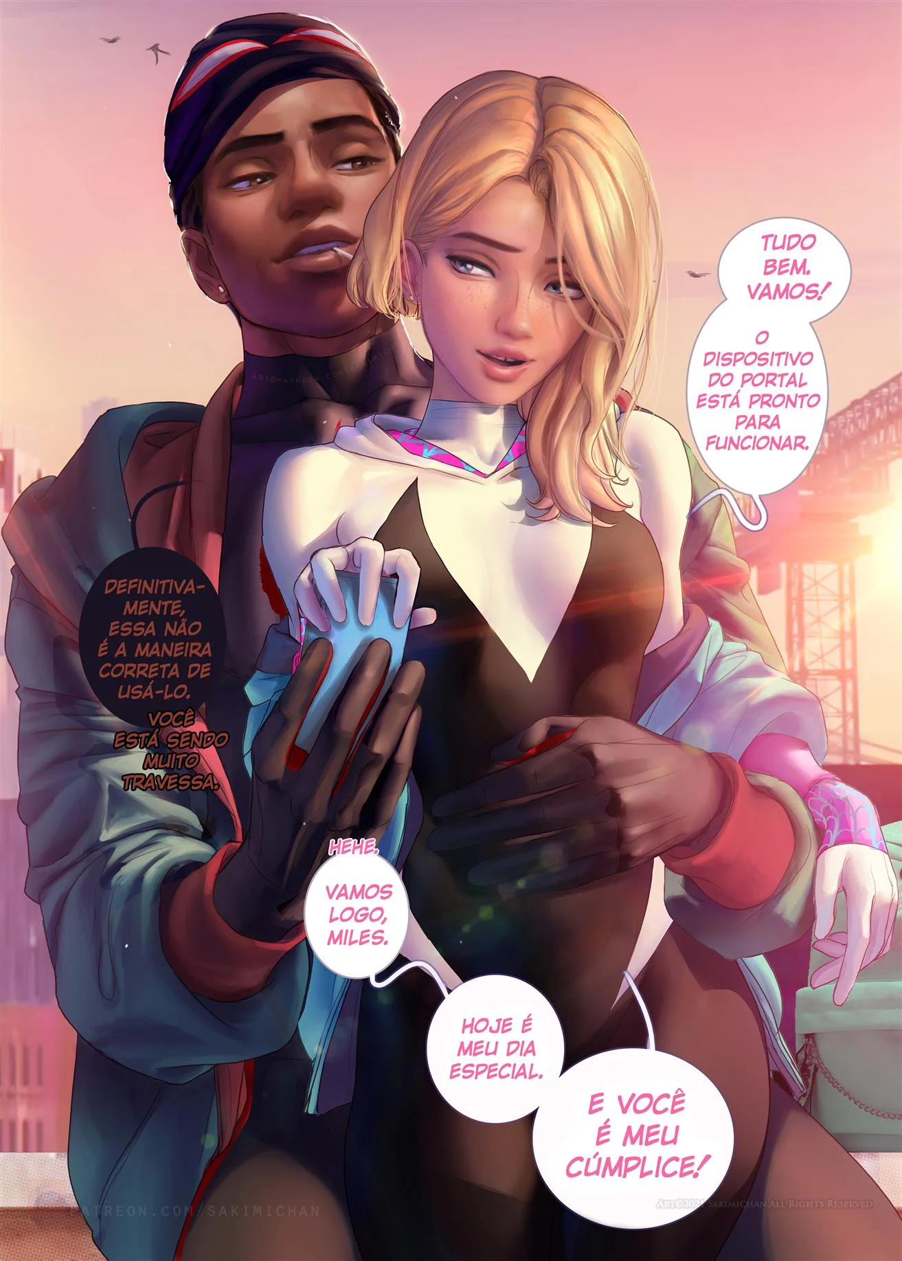 Aventuras Pervertidas do Casal Aranha – Gwen Stacy – HQ em Português