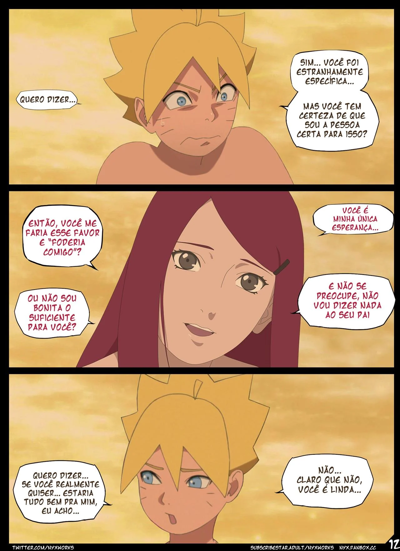Boruto conhece Kushina – Espanhola – Desenho de Sexo