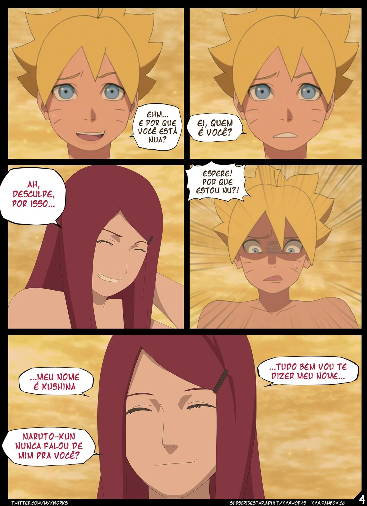 Boruto conhece Kushina – Espanhola – Desenho de Sexo