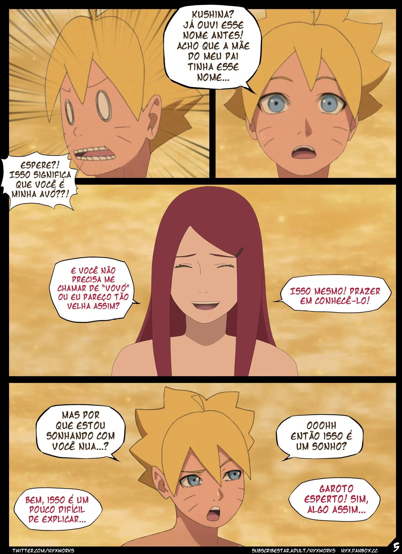 Boruto conhece Kushina – Espanhola – Desenho de Sexo