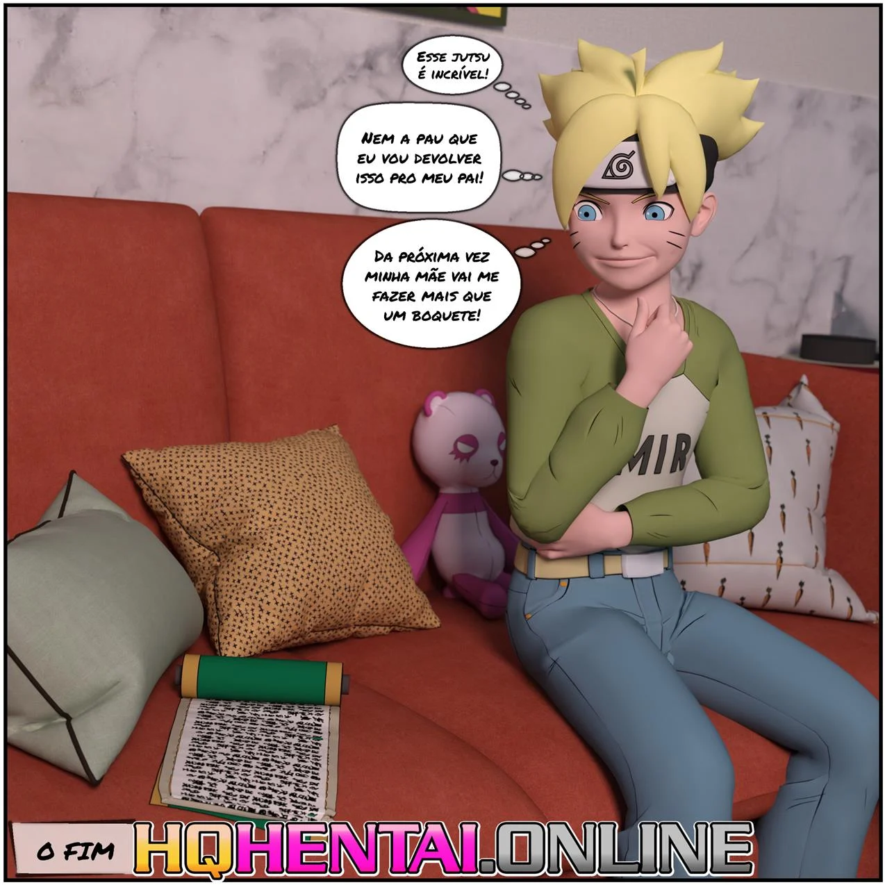 Boruto e o pergaminho do Jiraiya – Peitões – Quadrinho Completo Boruto e o pergaminho do Jiraiya – Peitões – Quadrinho Completo