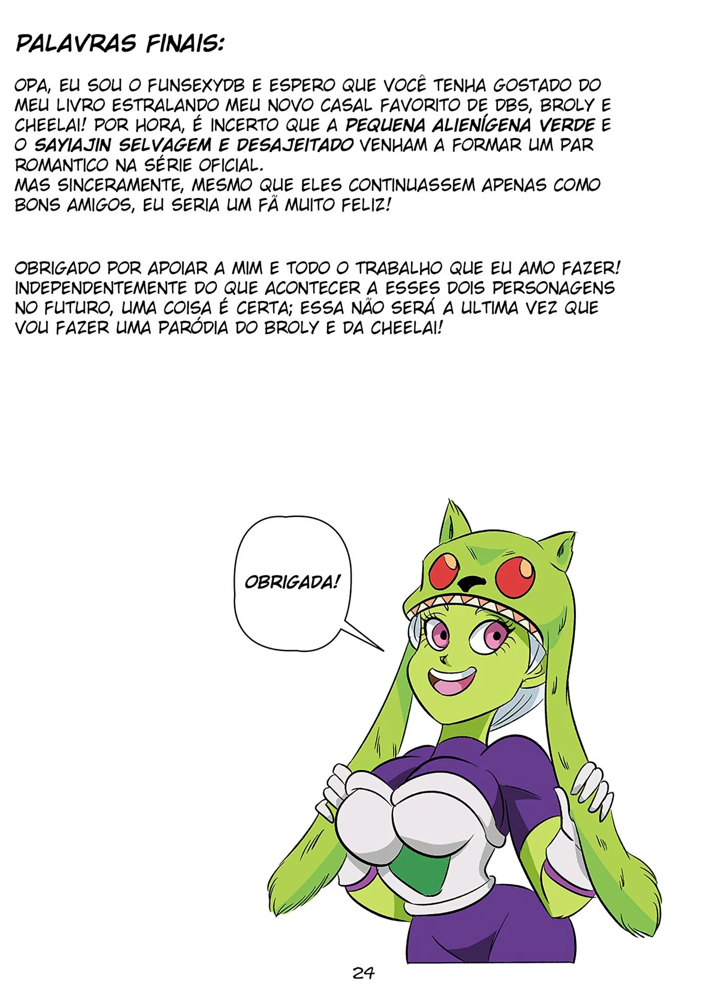Broly e Cheelai Hentai – Peitões – Sexo em Desenho