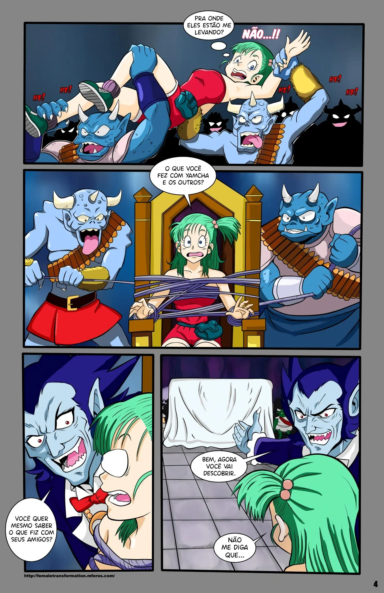 Bulma a rainha dos Vampiros – Bondage – Sexo em Desenho