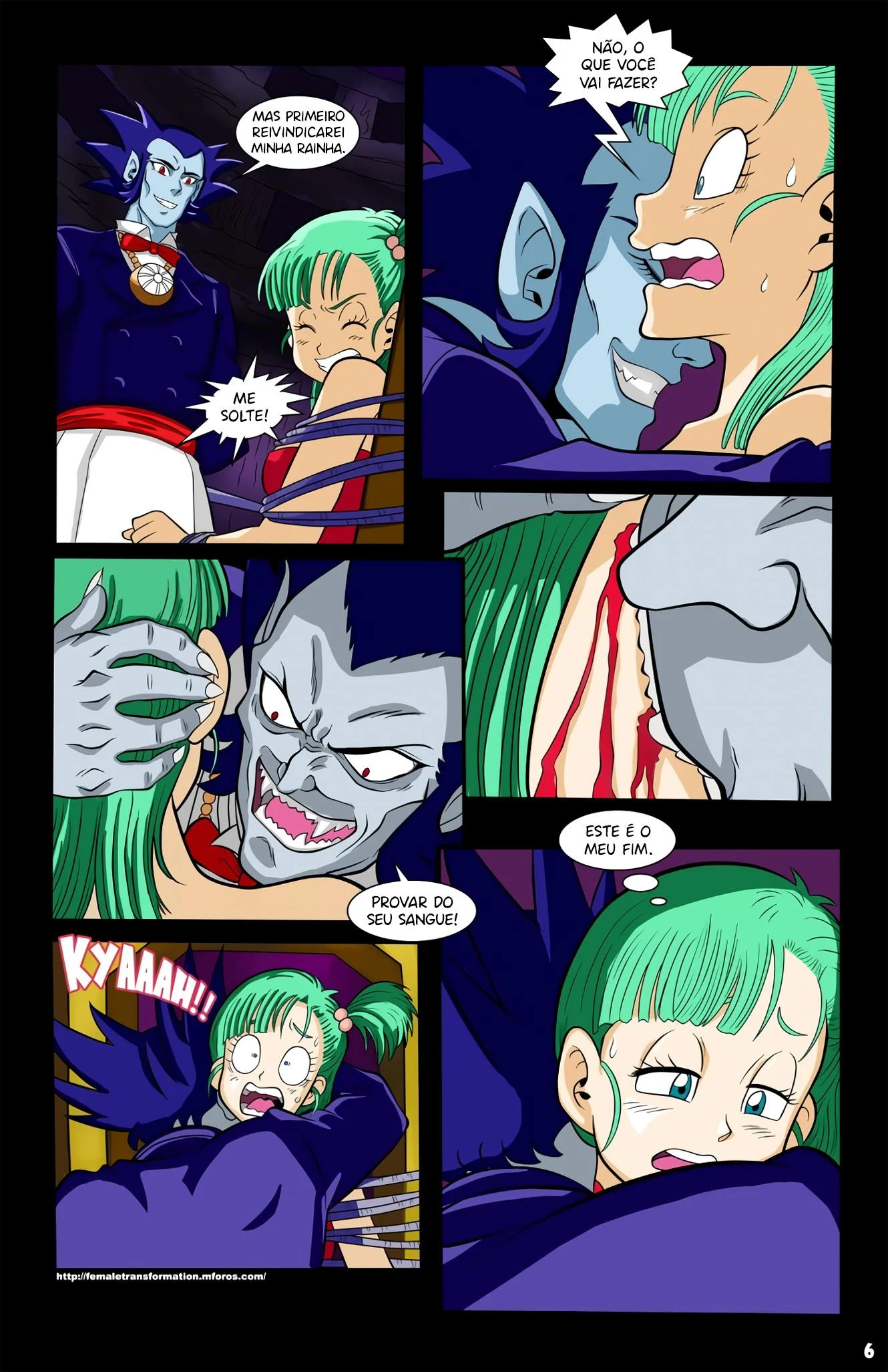Bulma a rainha dos Vampiros – Bondage – Sexo em Desenho