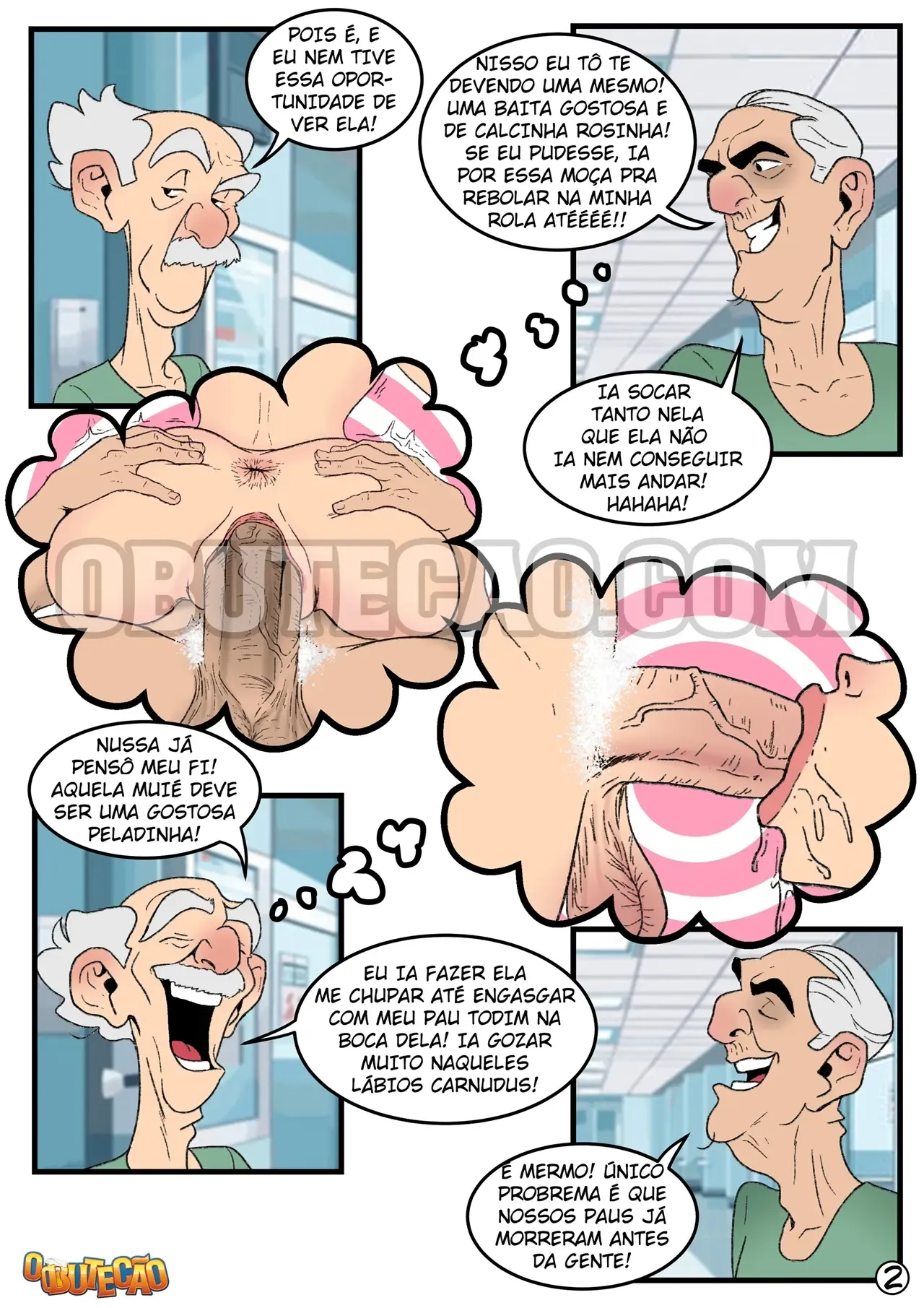 A cuidadora gostosa dando a buceta para os velhinhos tarados
