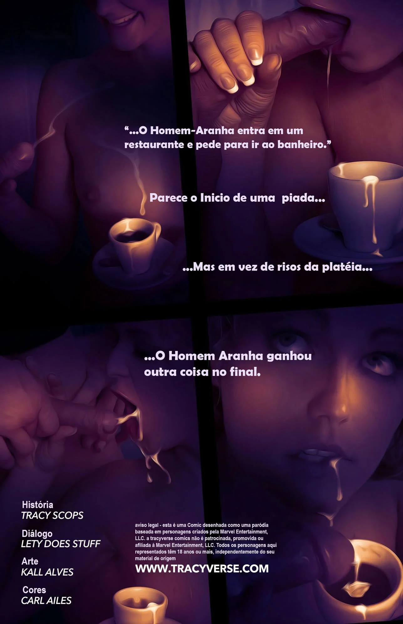 Café Quente para o Homem Aranha – Quadrinhos Eróticos – Quadrinho Completo