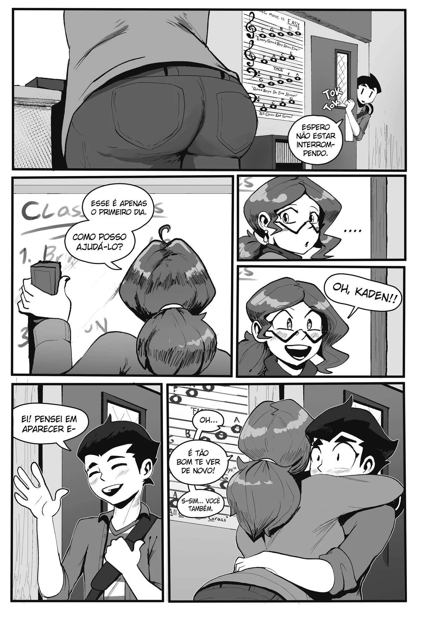 Comendo a Professora Gostosa – Peitões – HQ em Português