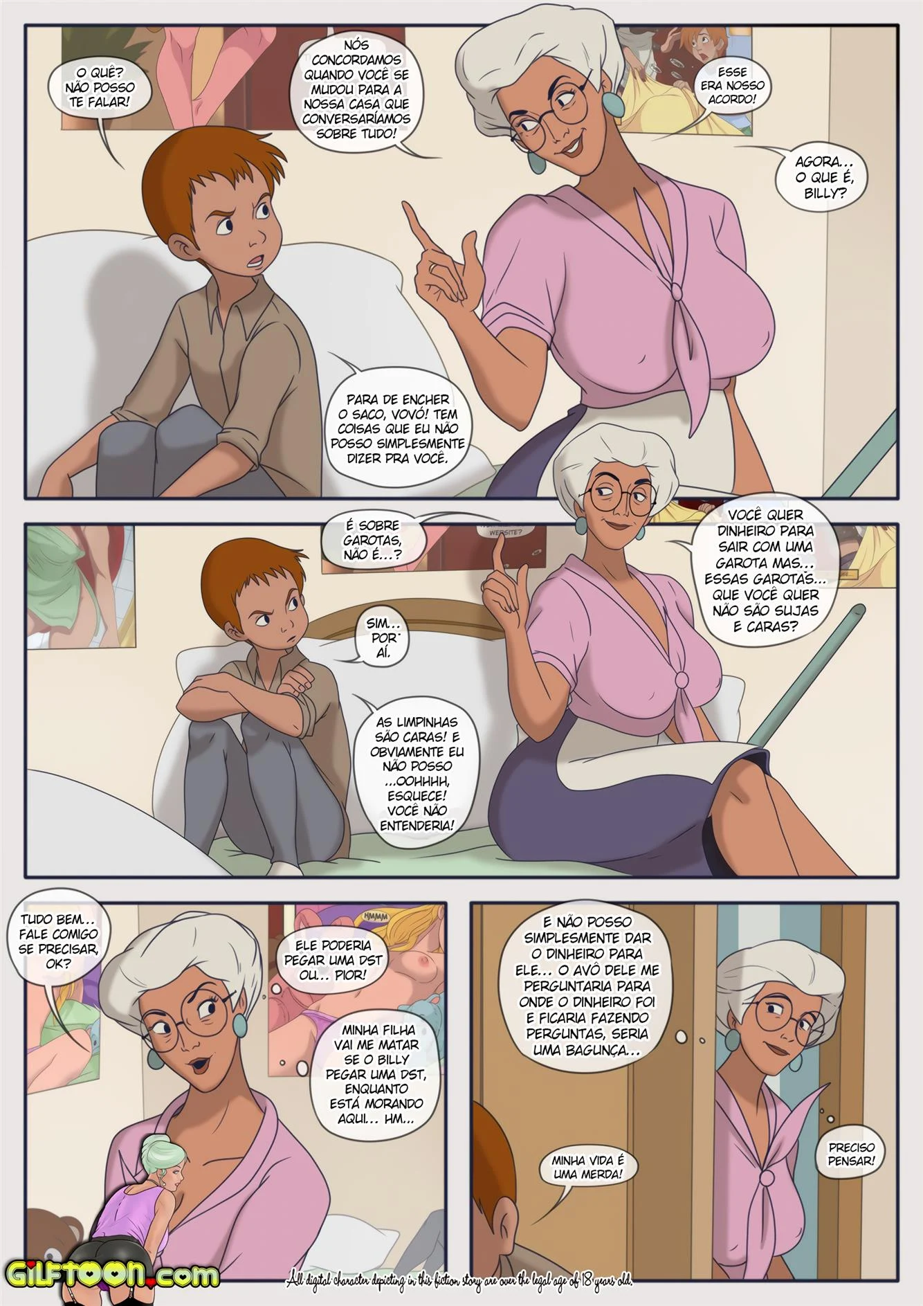 Comendo a Vov&oacute; &ndash; Peit&otilde;es &ndash; Desenho de Sexo