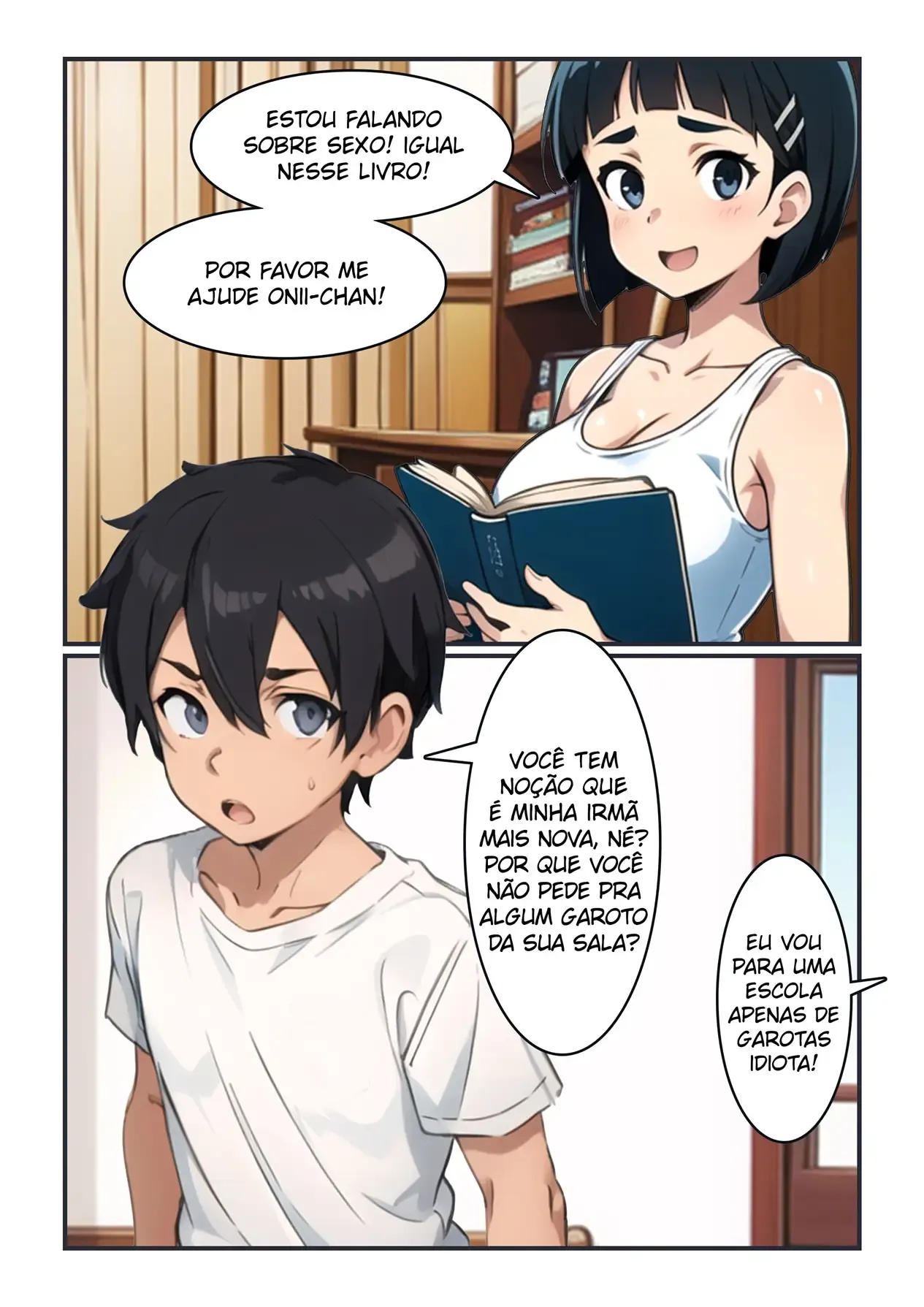 Descobrindo Sobre o Sexo – Hentai Incesto – HQ em Português Descobrindo Sobre o Sexo – Hentai Incesto – HQ em Português