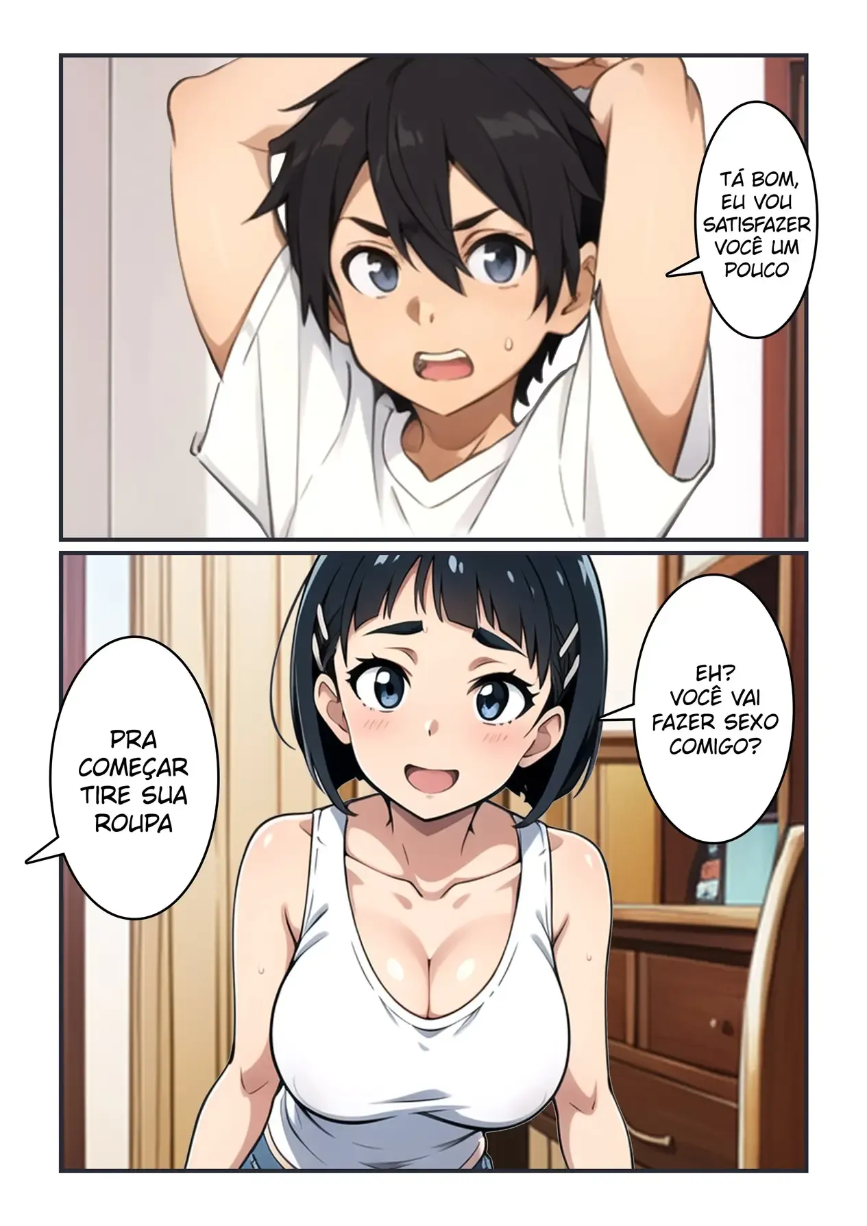 Descobrindo Sobre o Sexo – Hentai Incesto – HQ em Português