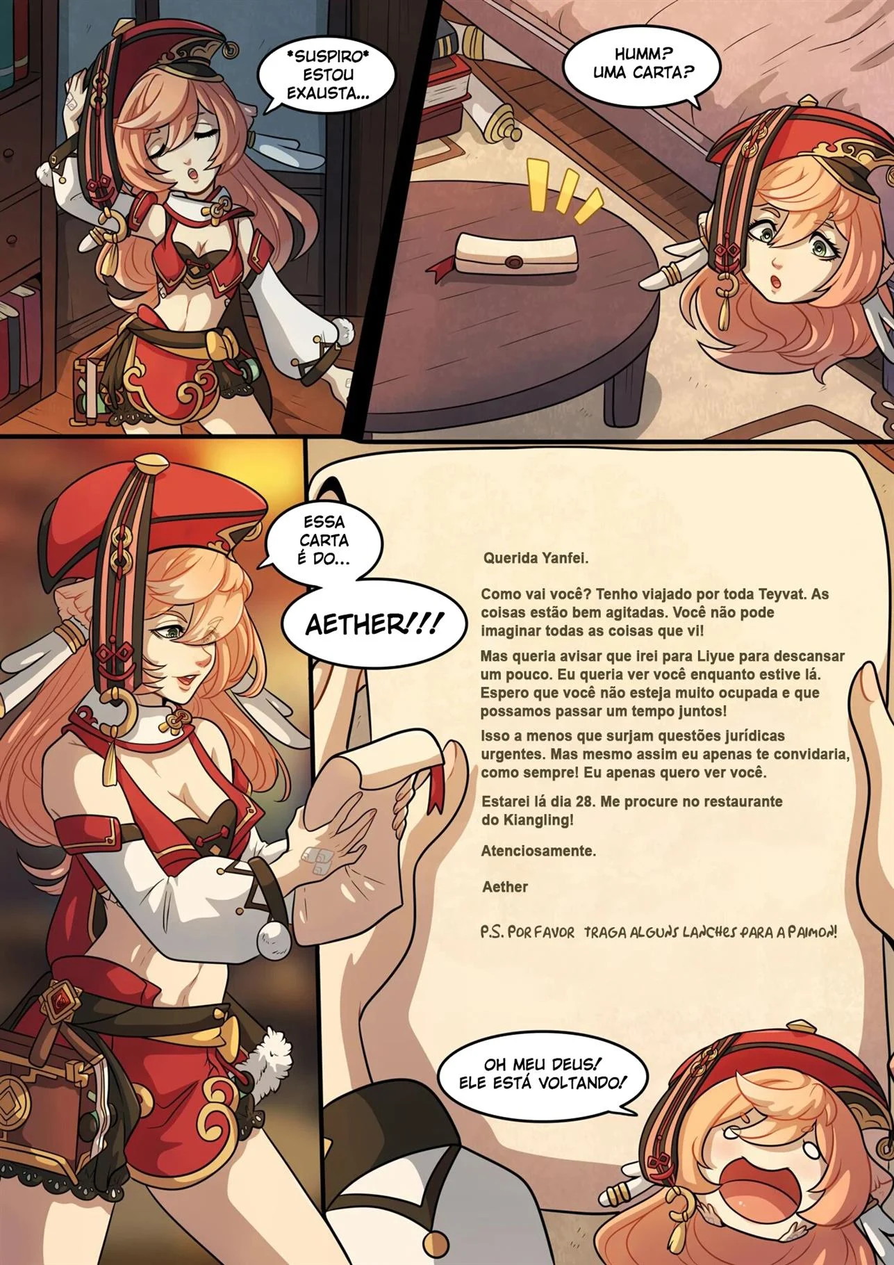 Desejo Elemental – Genshin Impact Hentai – Versão Traduzida