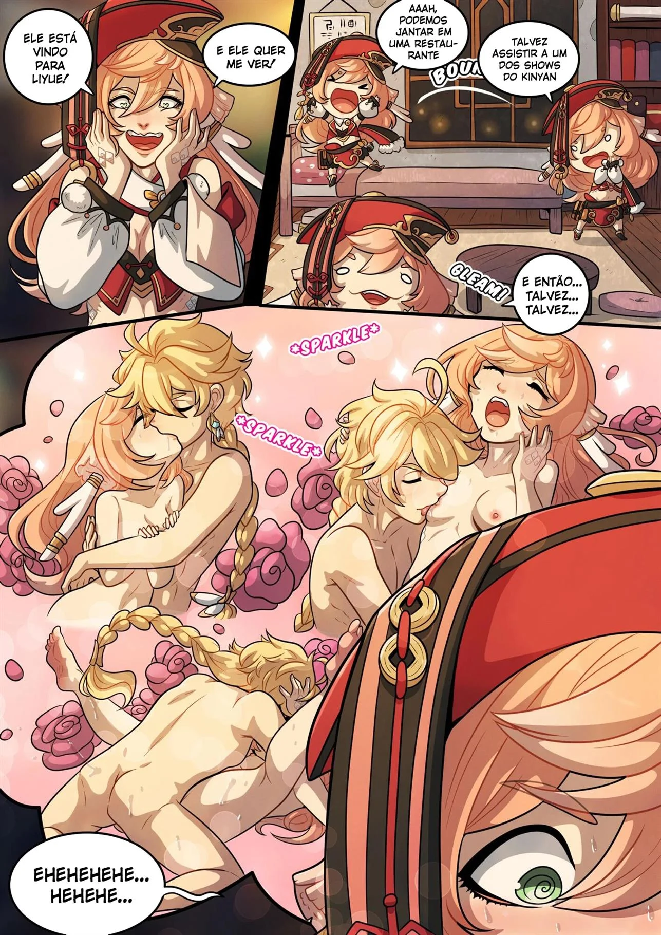 Desejo Elemental – Genshin Impact Hentai – Versão Traduzida