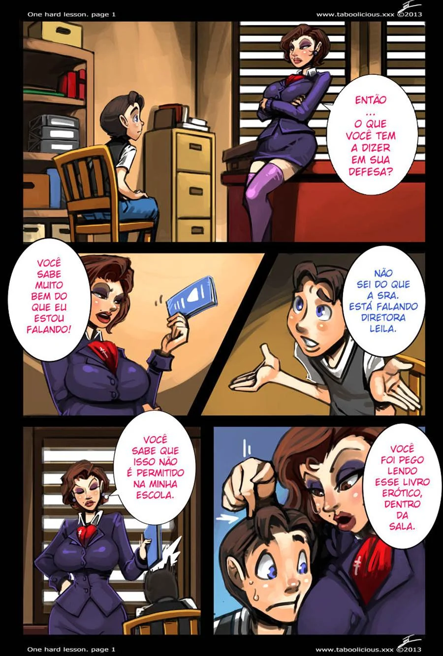 Diretora Puta Ensina Aluno Safado