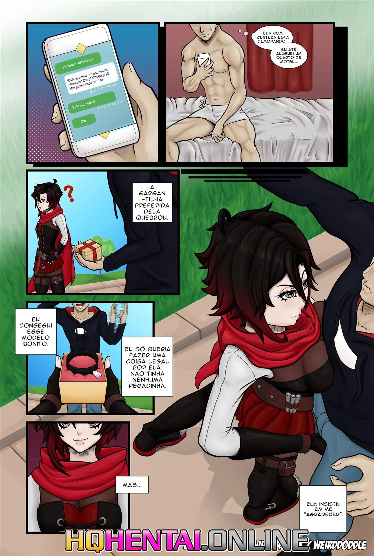 Dividindo um segredo – RWBY Hentai – Completo