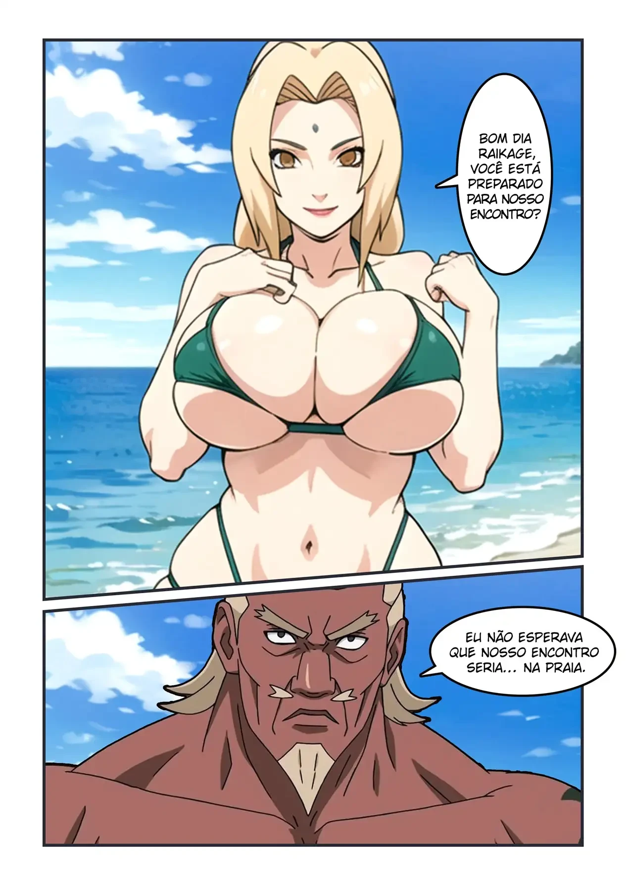 Encontro com o Raikage – Interracial – Desenho Erótico Encontro com o Raikage – Interracial – Desenho Erótico