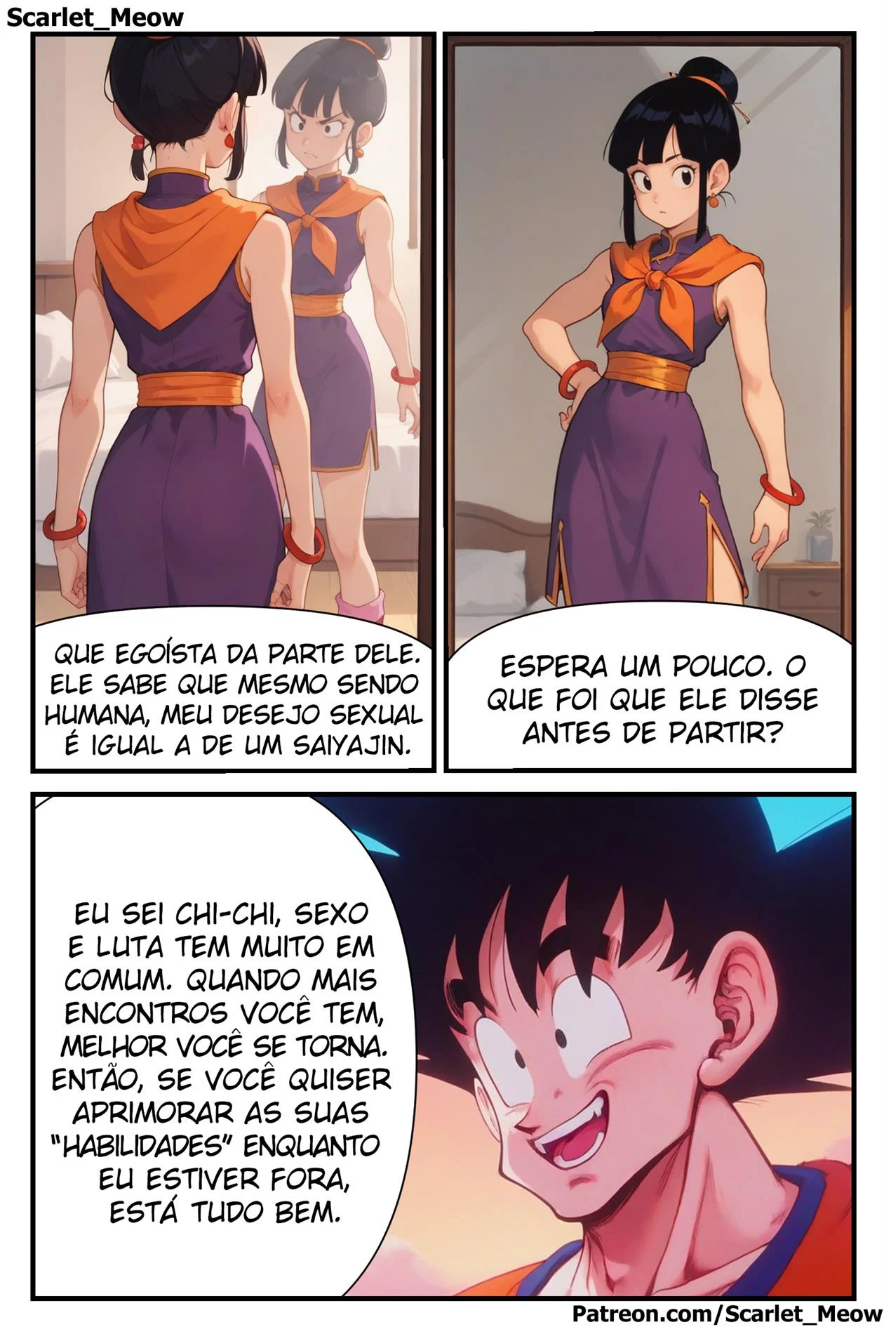 Enquanto Goku não está – hentai sem censura – Versão Nacional