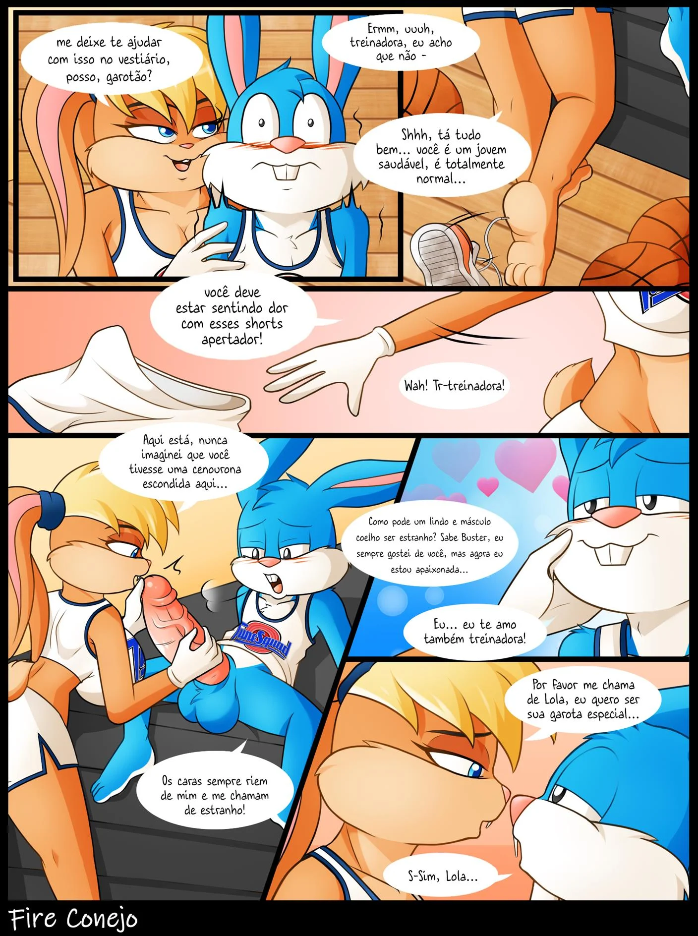 Ensinando Buster – Lola Bunny Hentai – HQ em Português