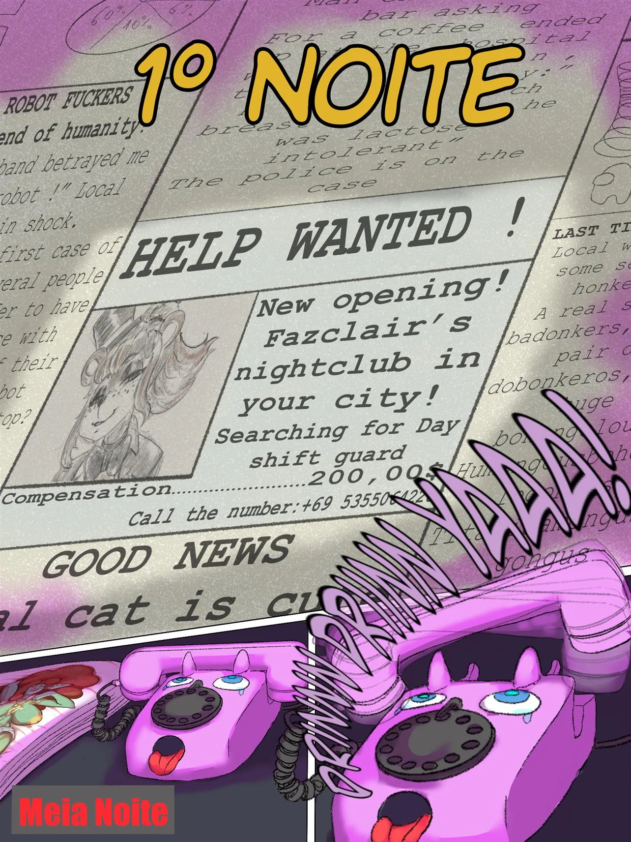 Five Night em Fazclair – Quadrinhos Eróticos – Português do Brasil