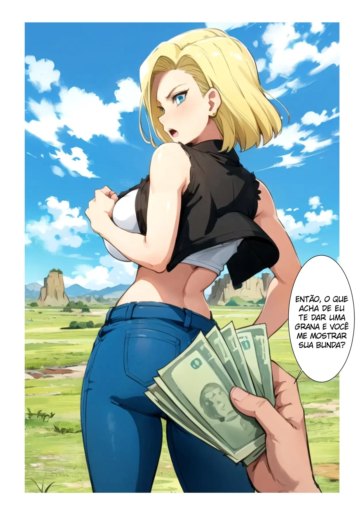 Fodendo a Androide 18 em Troca de Dinheiro – HQ Hentai – Versão Nacional