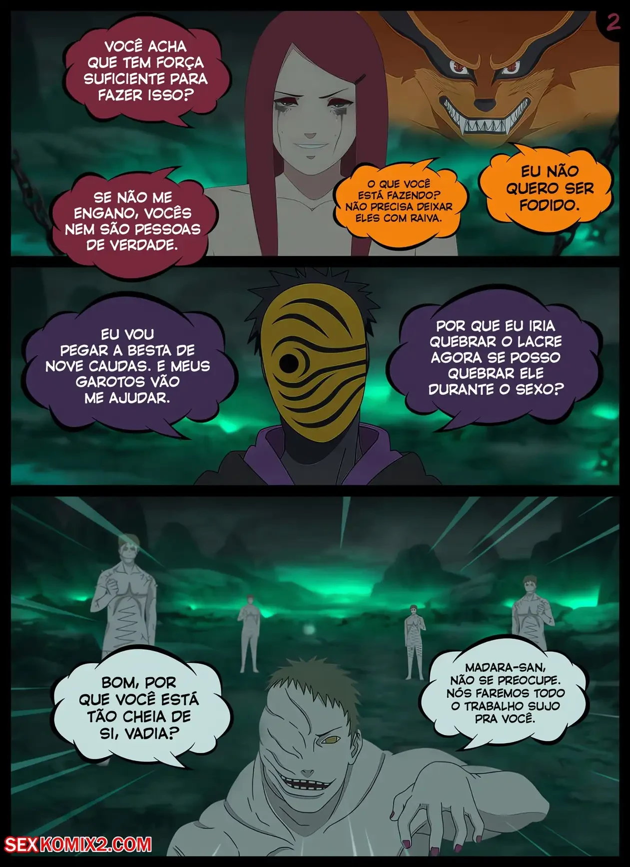 Fodendo a Kushina na Noite de Halloween – hentai sem censura – Quadrinho Completo