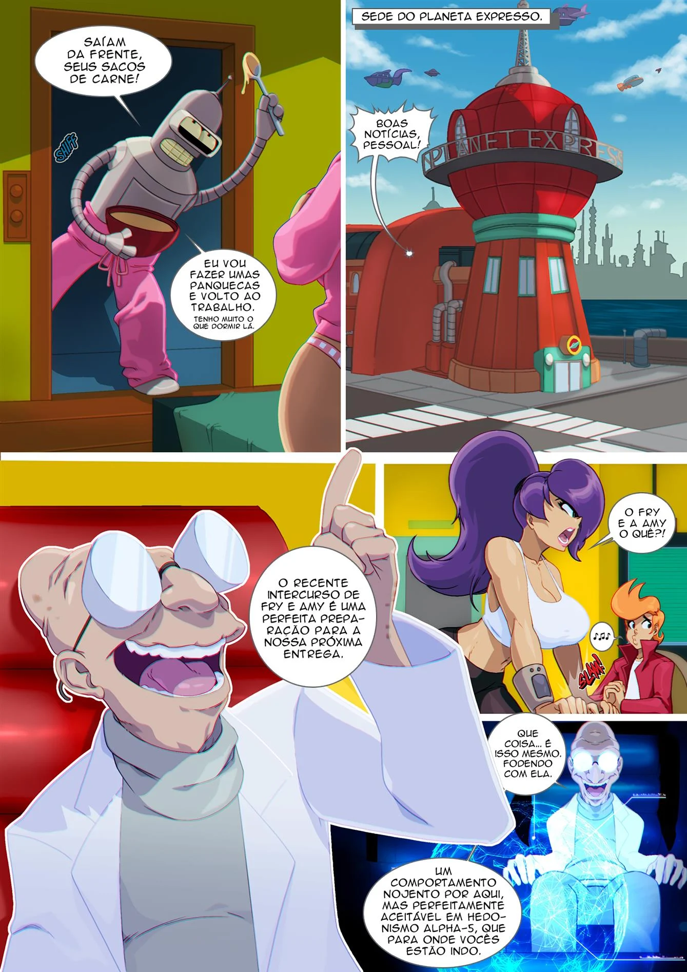 Futurama Fry e Amy – Quadrinhos Eróticos – Atualizado
